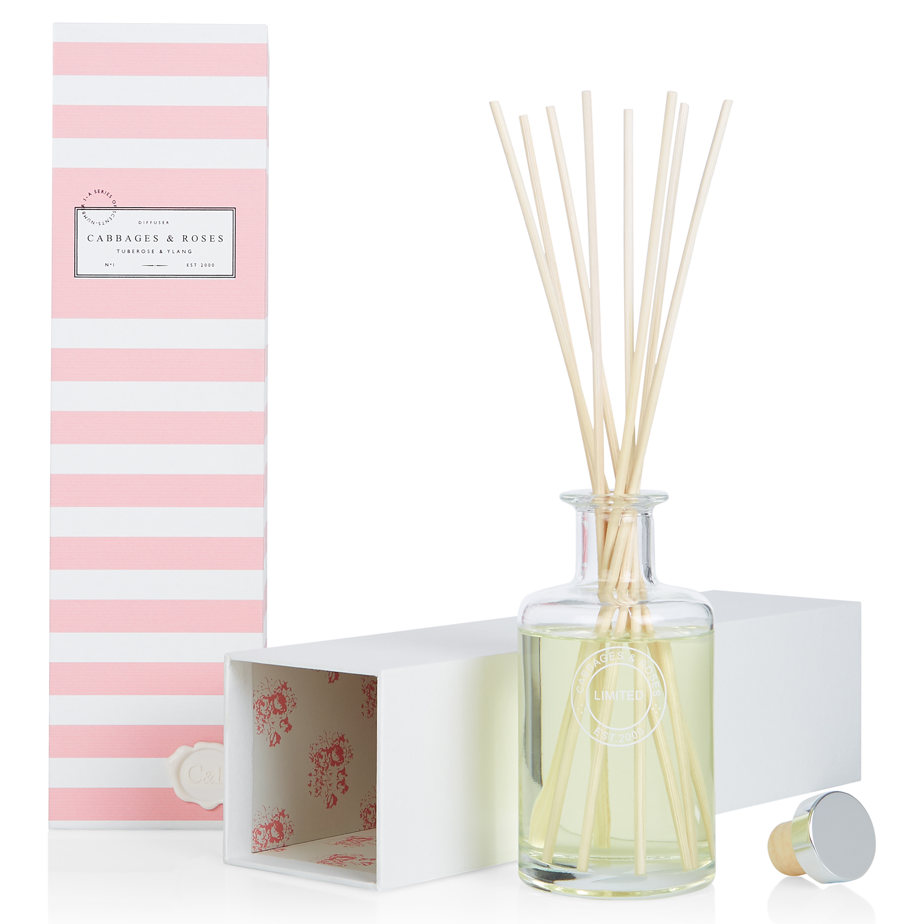 Cabbages & Roses Tuberose & Ylang Diffuser (Cabbages & Roses/PA)