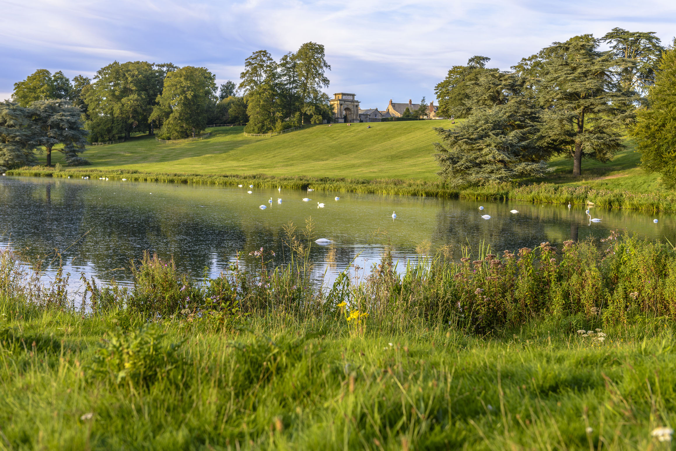 The lake in Blenheim Palace, Woodstock, Oxfordshire. (BargotiPhotograph/PA)