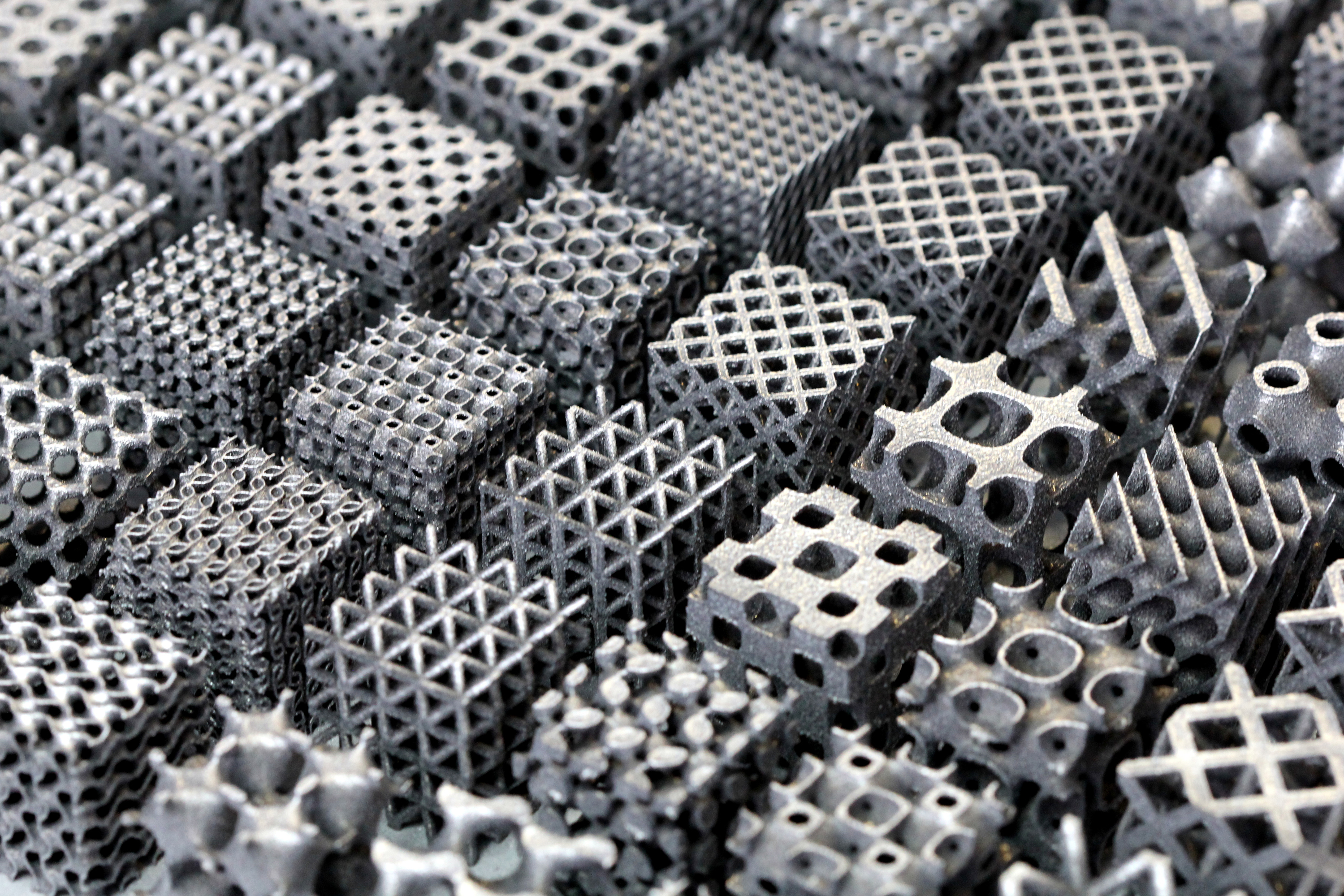 Aluminium building blocks.