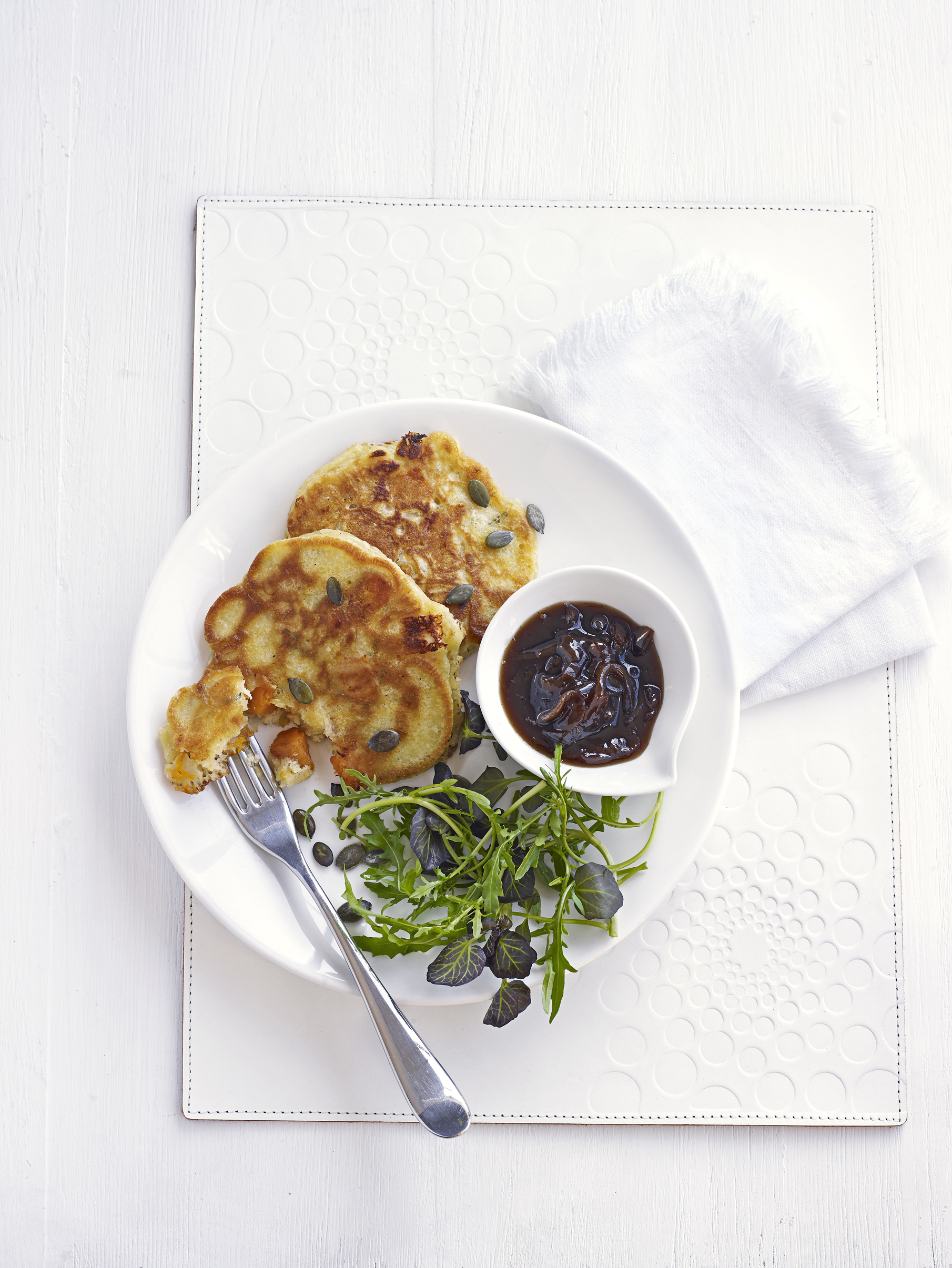 Squash pancakes (BBC Good Food/PA)