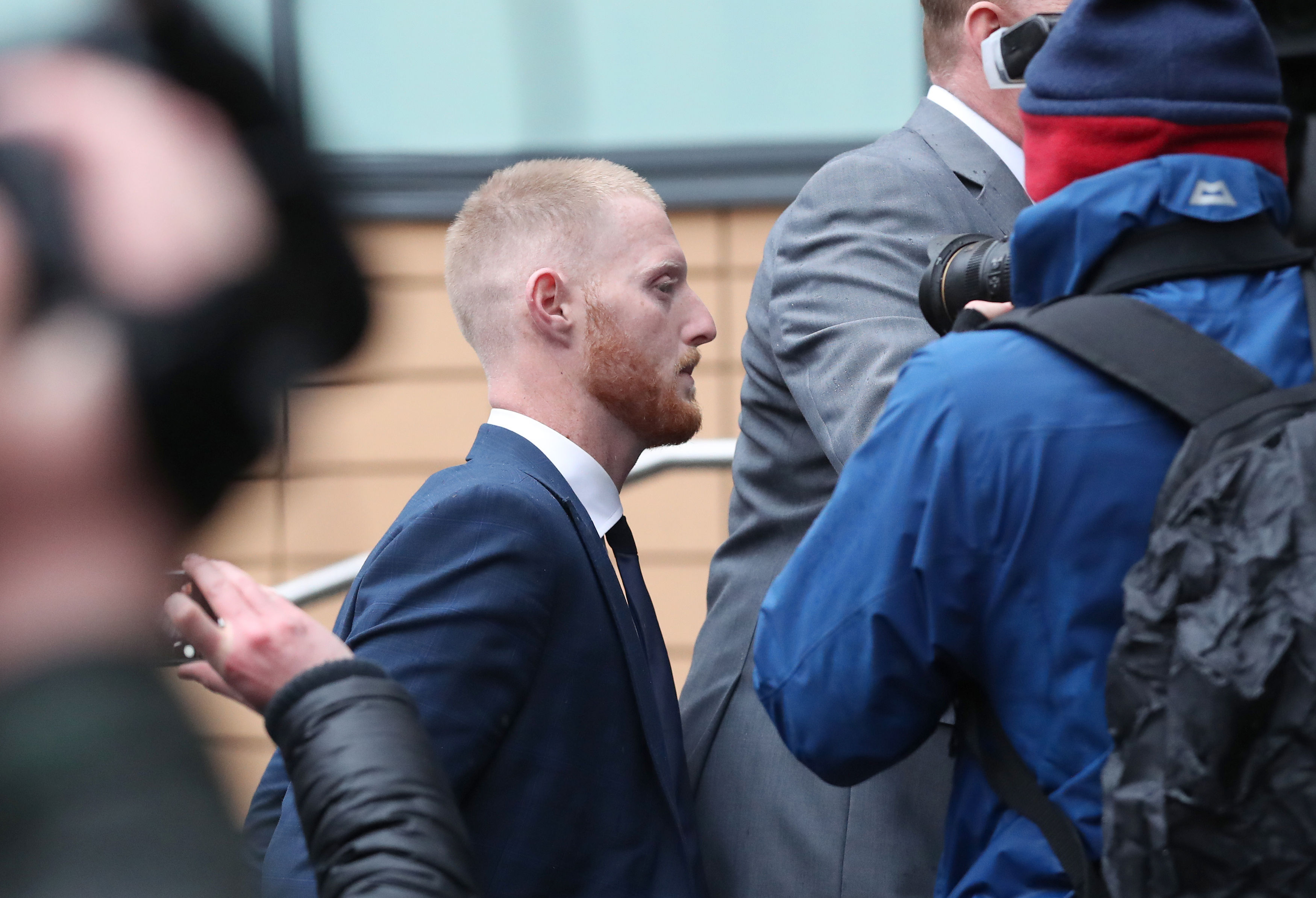 England and Durham cricketer Ben Stokes, 26, arrives at Bristol Magistrates' Court (Andrew Matthews/PA)