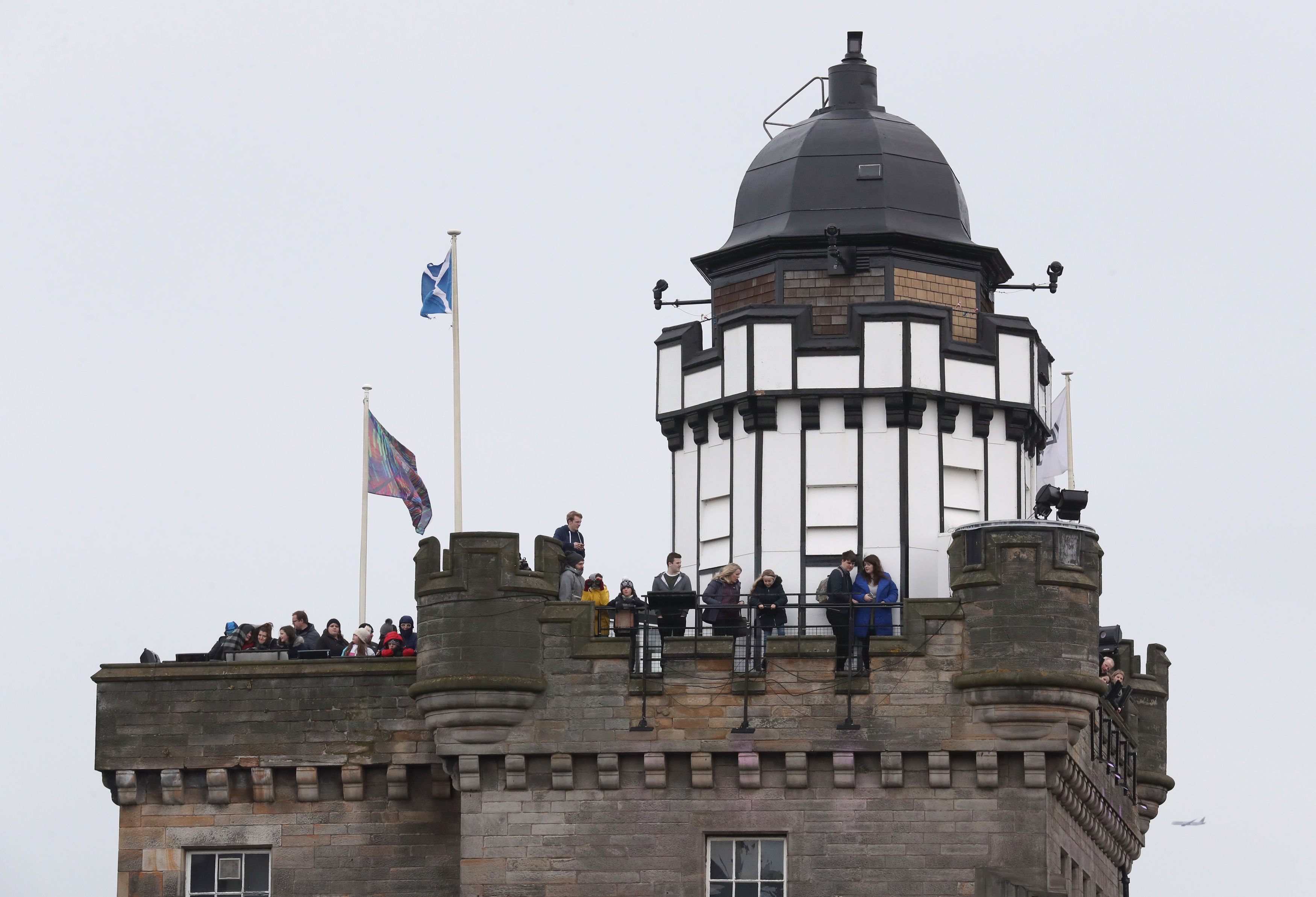 The Camera Obscura provided a good vantage point for some onlookers (Andrew Milligan/PA)