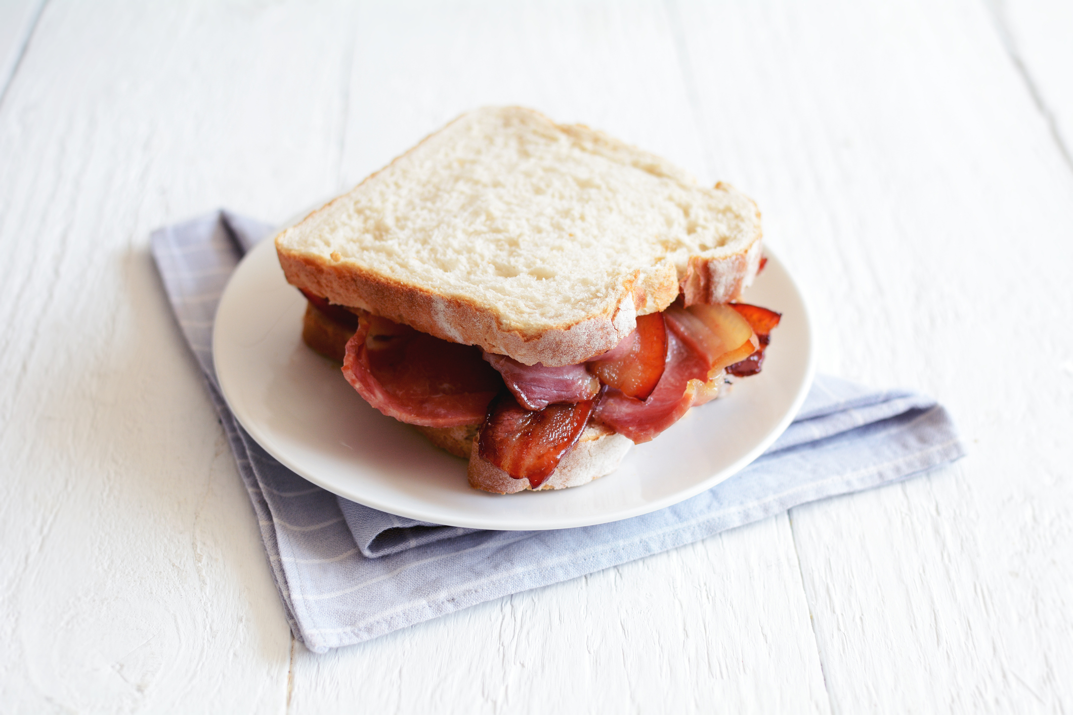 Bacon sandwich on white background (Thinkstock/PA)