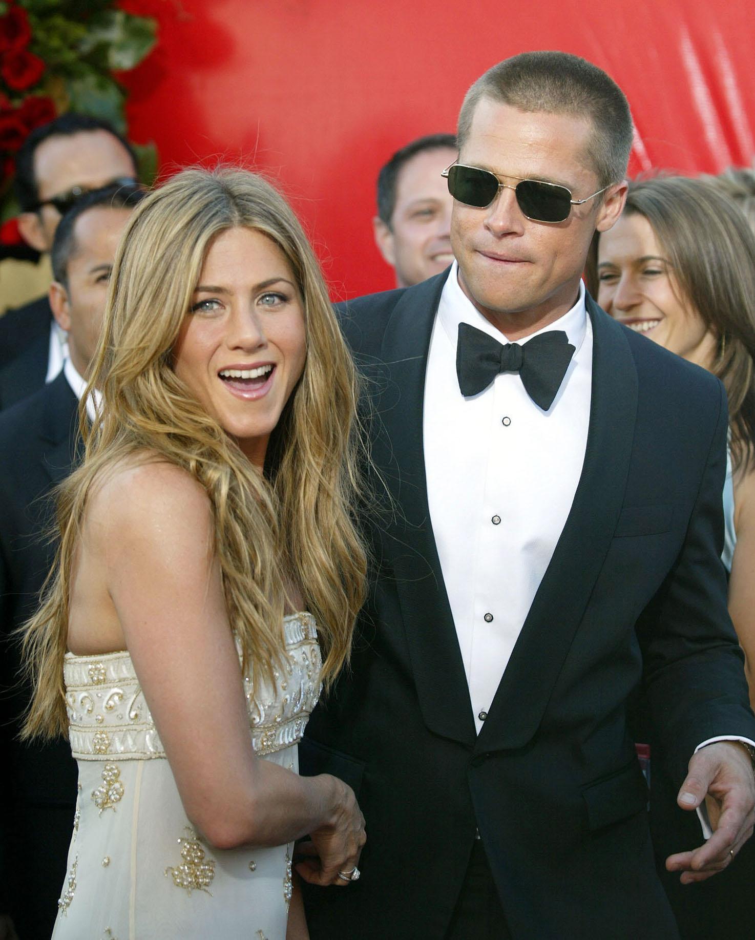 Jennifer Aniston and Brad Pitt 