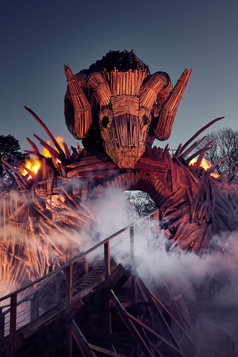 New Wicker Man ride at Alton Towers which combines wood and fire (Mikael Buck/Alton Towers)