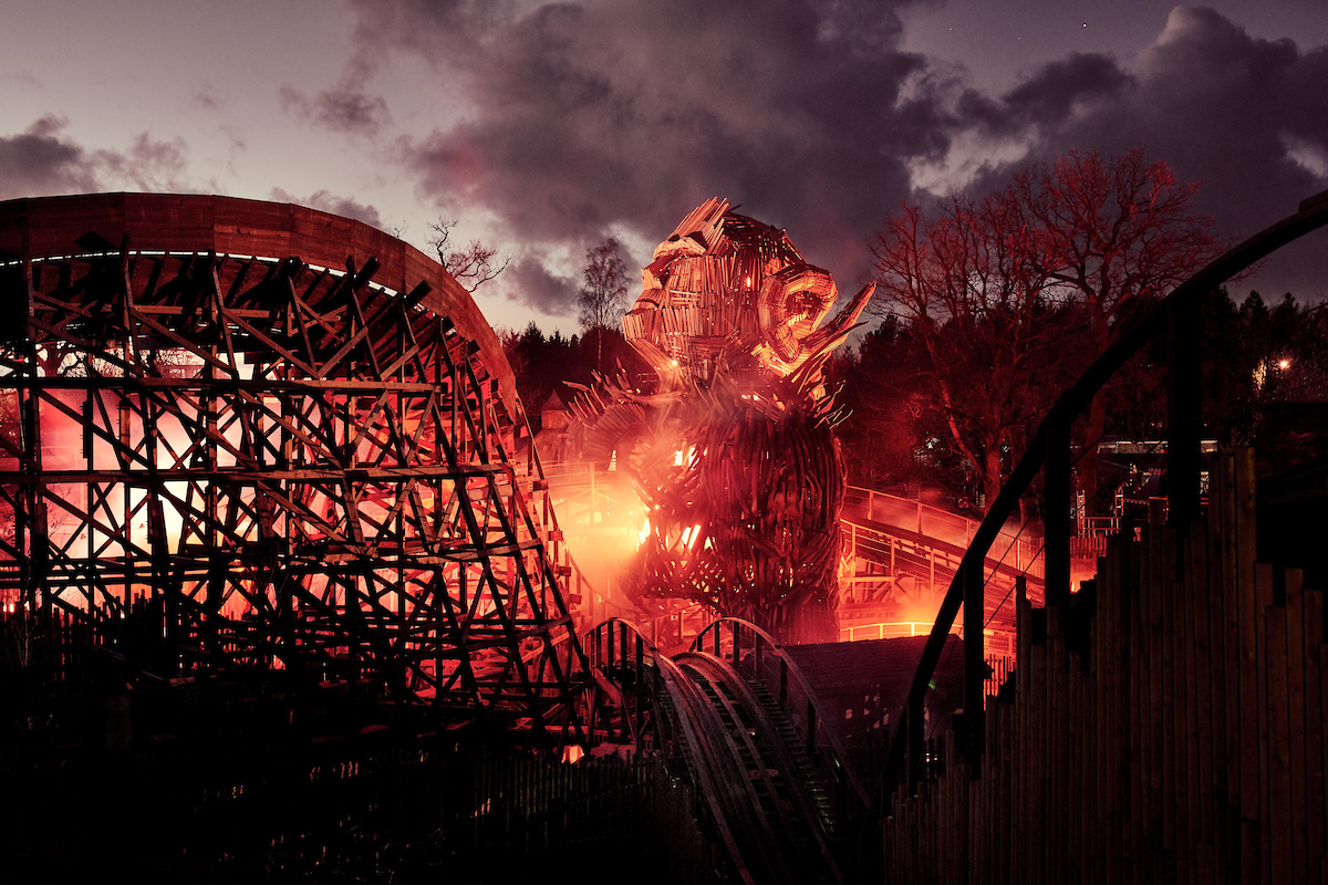 New Wicker Man ride at Alton Towers which combines wood and fire (Mikael Buck/Alton Towers)