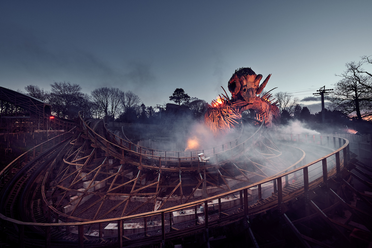 New Wicker Man ride at Alton Towers which combines wood and fire (Mikael Buck/Alton Towers)