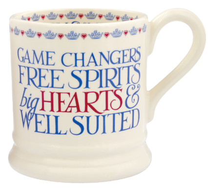 The back of the mug features a tribute to the couple (Emma Bridgewater/PA)