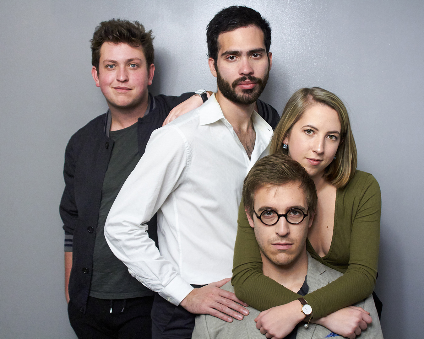 The full cast (From left to right, James Clements, Jorge Morales Picó, Ana Cristina Schuler and Sam Hood Adrain (Pablo Calderón-Santiago)