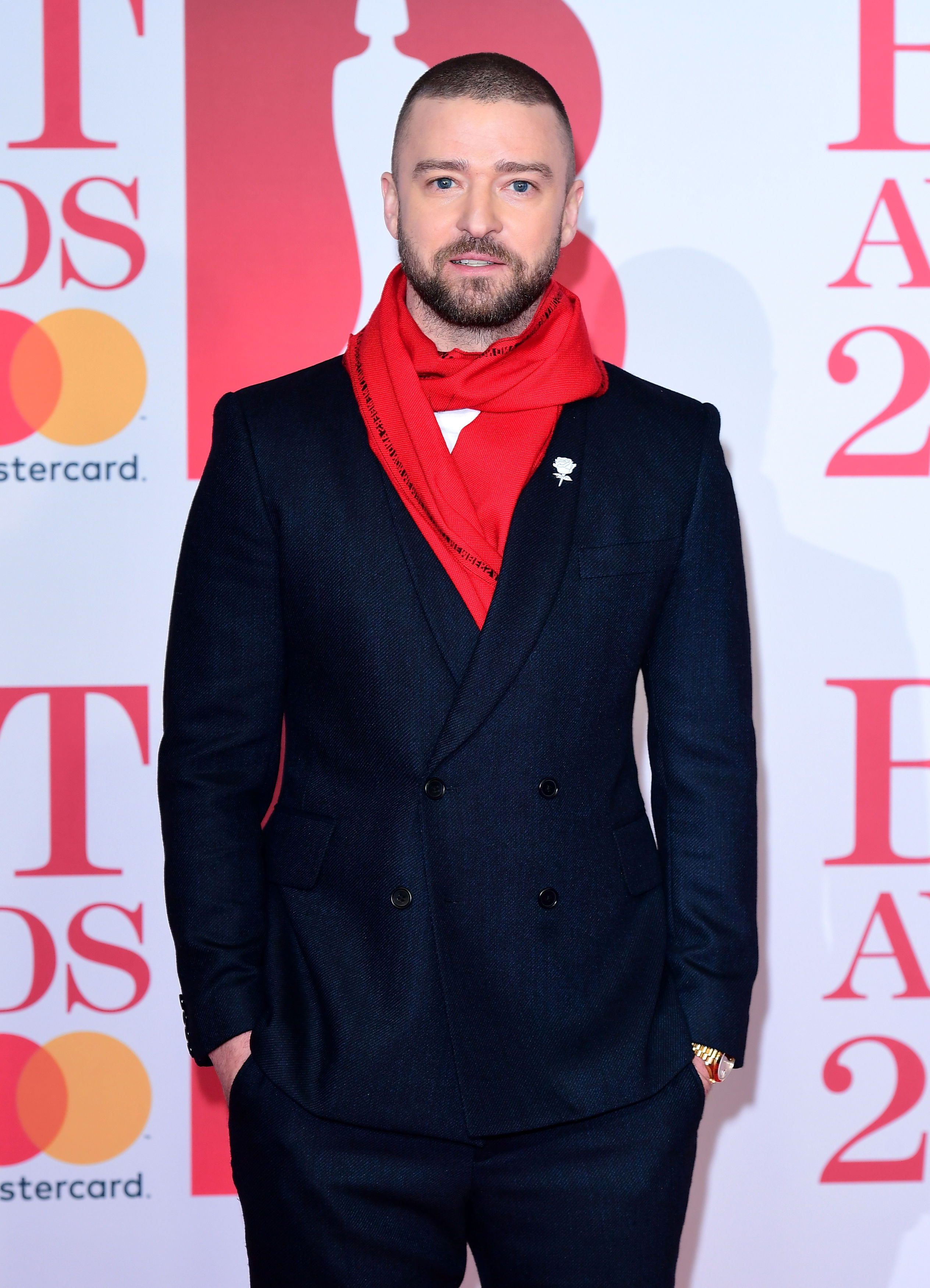 Justin Timberlake flew over for the Brits (Ian West/PA)