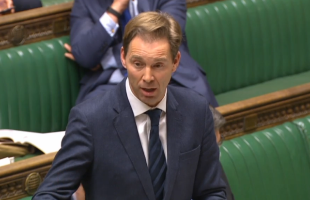 Defence minister Tobias Ellwood speaks during a Commons debate on defence spending 