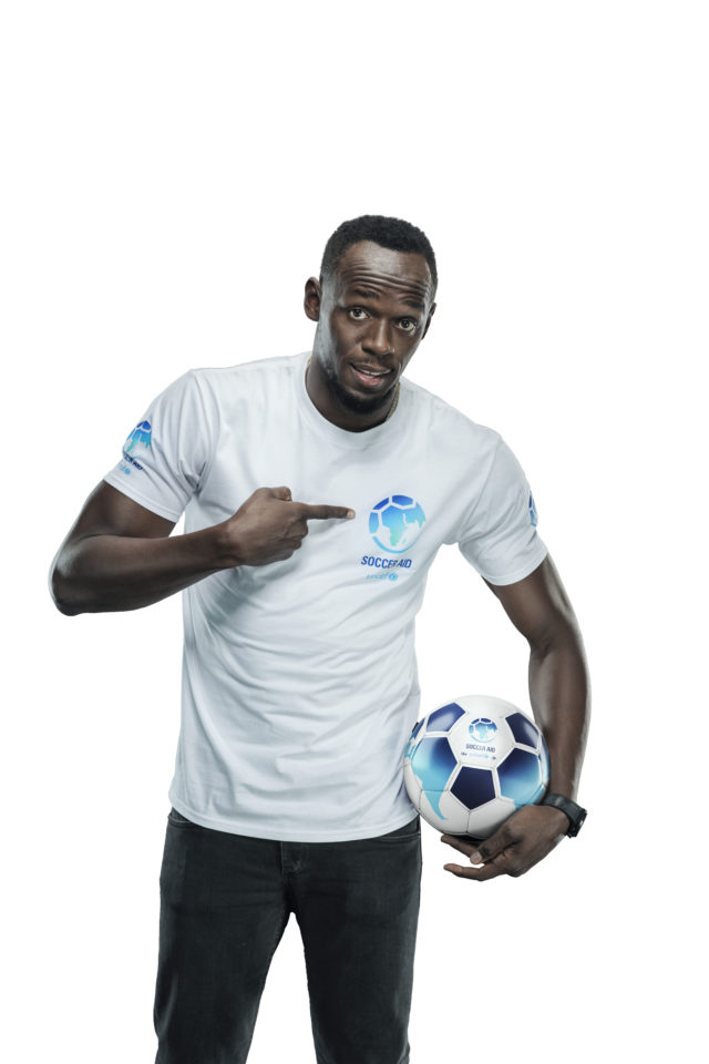 Usain Bolt has announced he'll compete in Unicef's Soccer Aid charity match (Unicef)