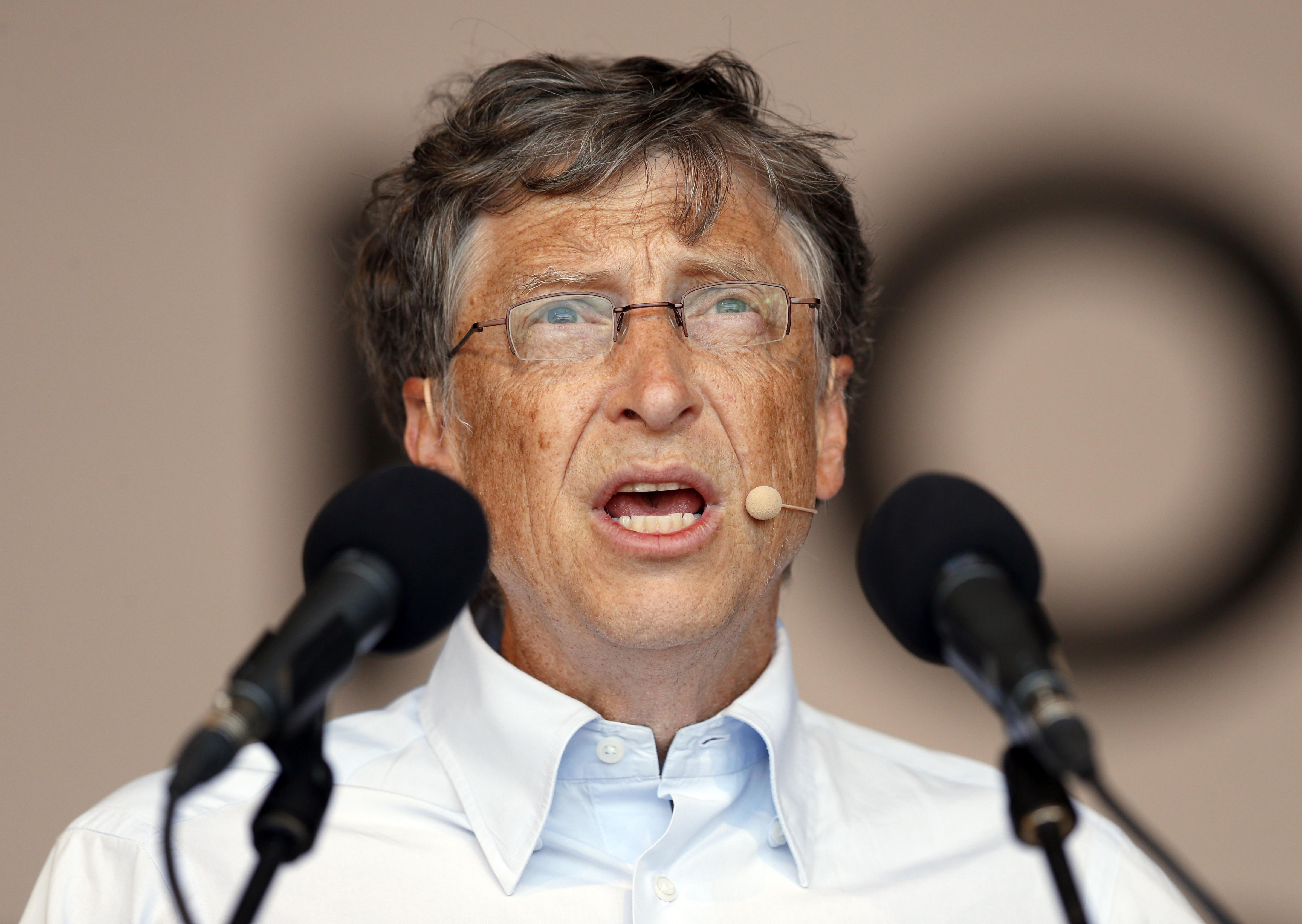 Bill Gates speaking at an event