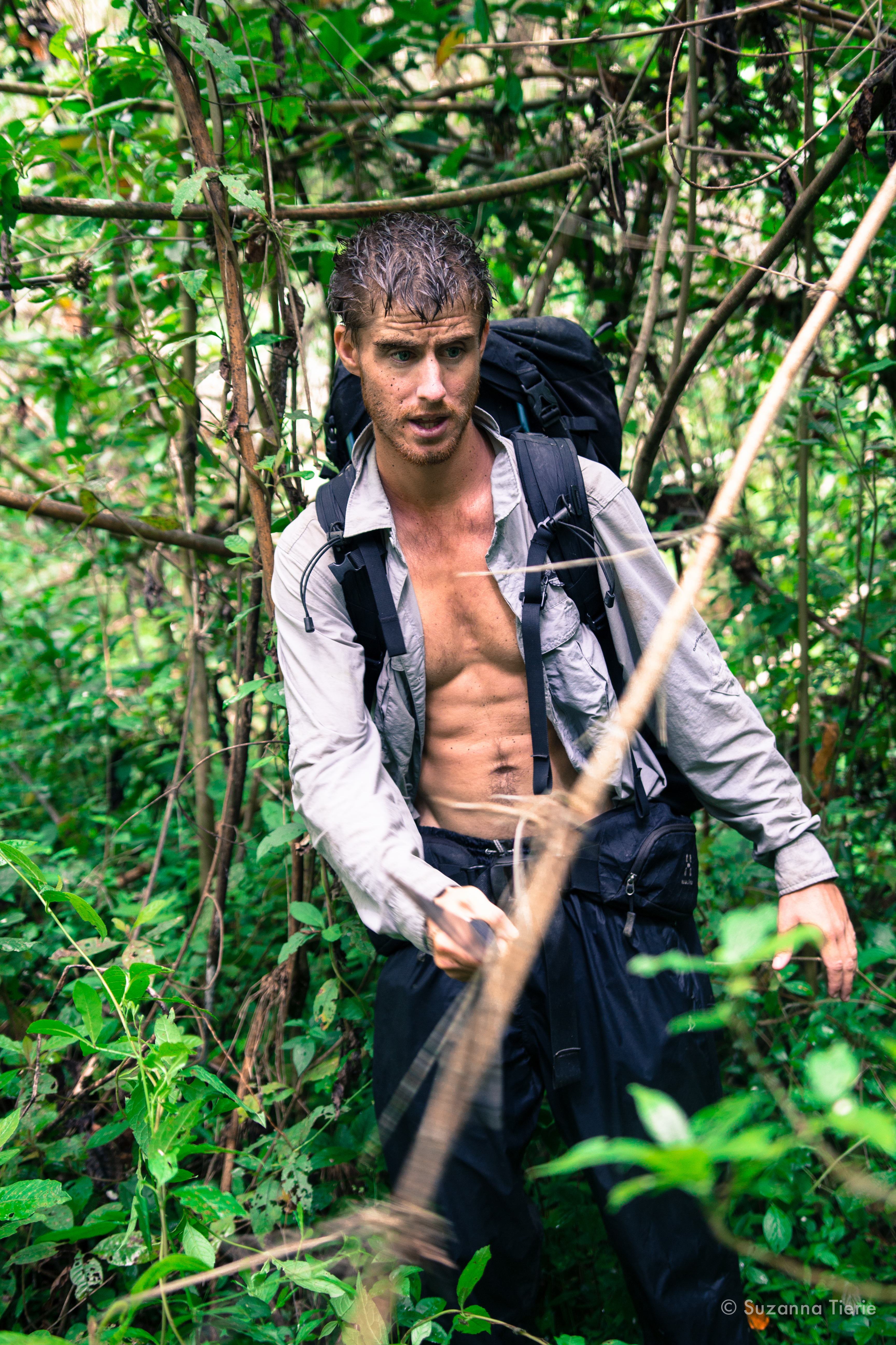 At the age of 19 Ash Dykes travelled to Thailand learning to survive in the jungle from a hill tribe (Ash Dykes/PA) 