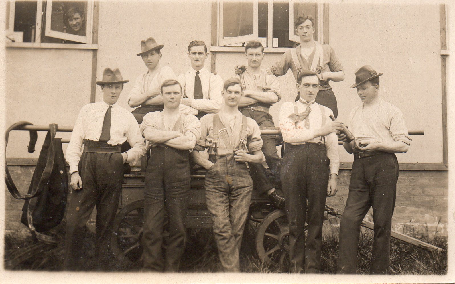 James Henderson (front row, far left) was treated at Erskine Hospital during the First World War (Family handout/PA)