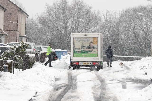 Police calls during snow