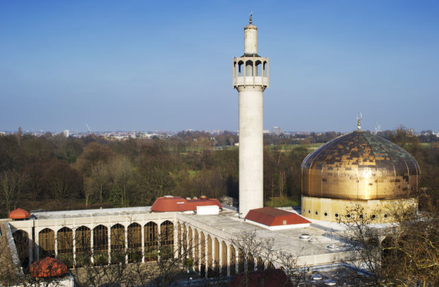The London Central Mosque, Regent's Park, has been given Grade II* listed status (Historic England/PA)