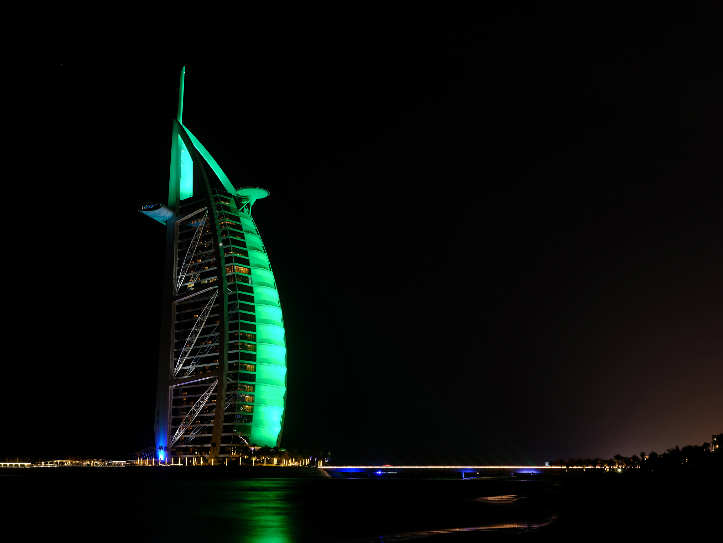 The Burj al Arab hotel, Dubai (Tourism Ireland/PA)