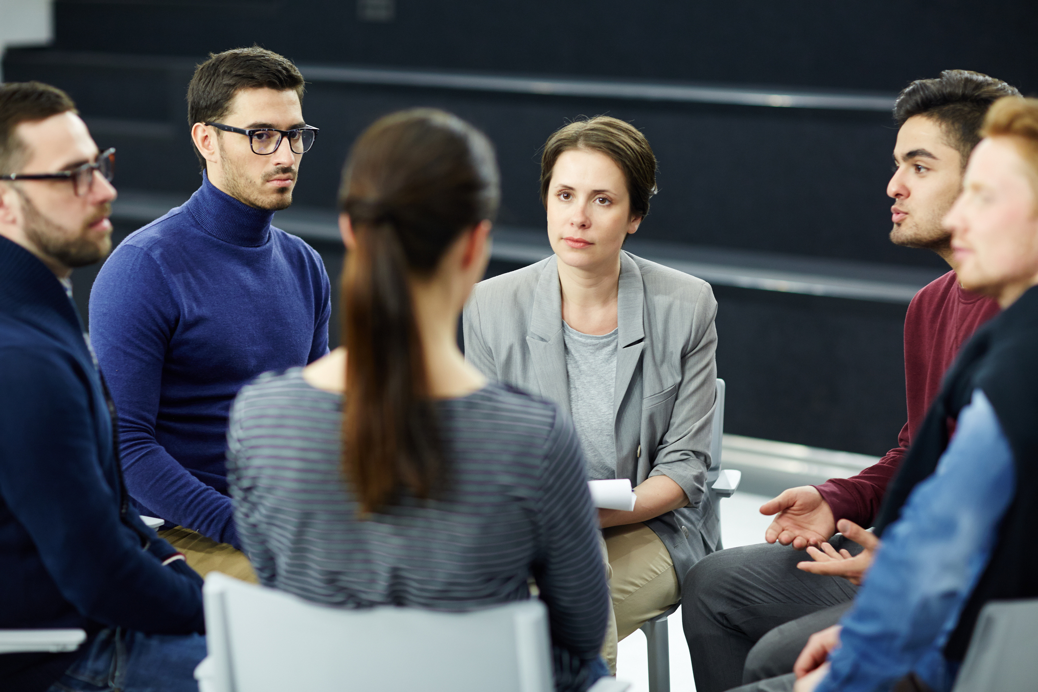 Students discussing issues (Shironosov/Getty Images)