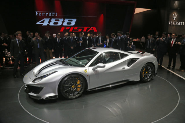 The Pista made its debut at the Geneva Motor Show