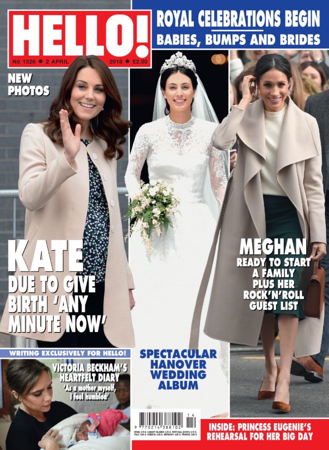 The cover of this week's Hello! magazine.