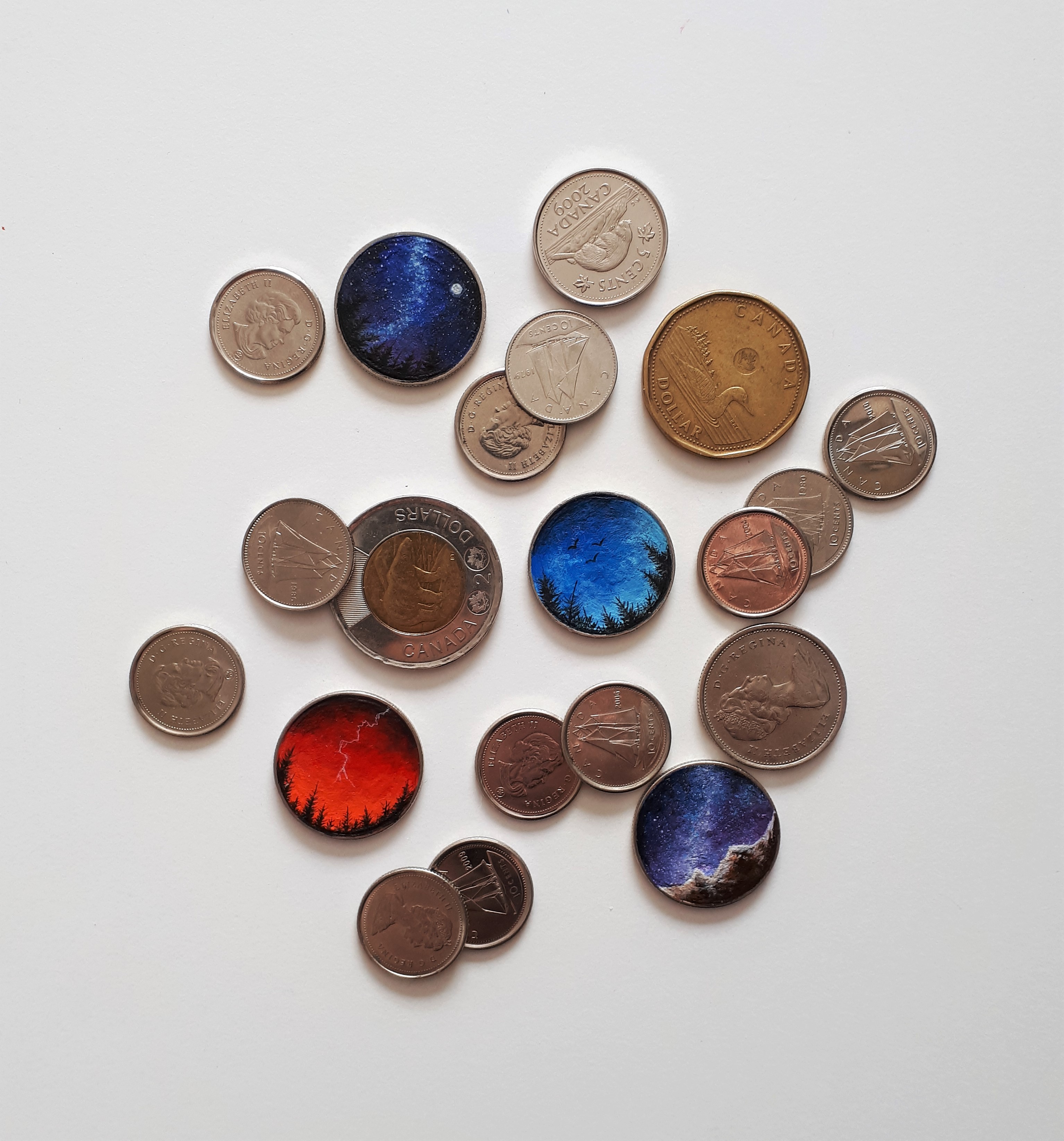 A collection of Margie's coins