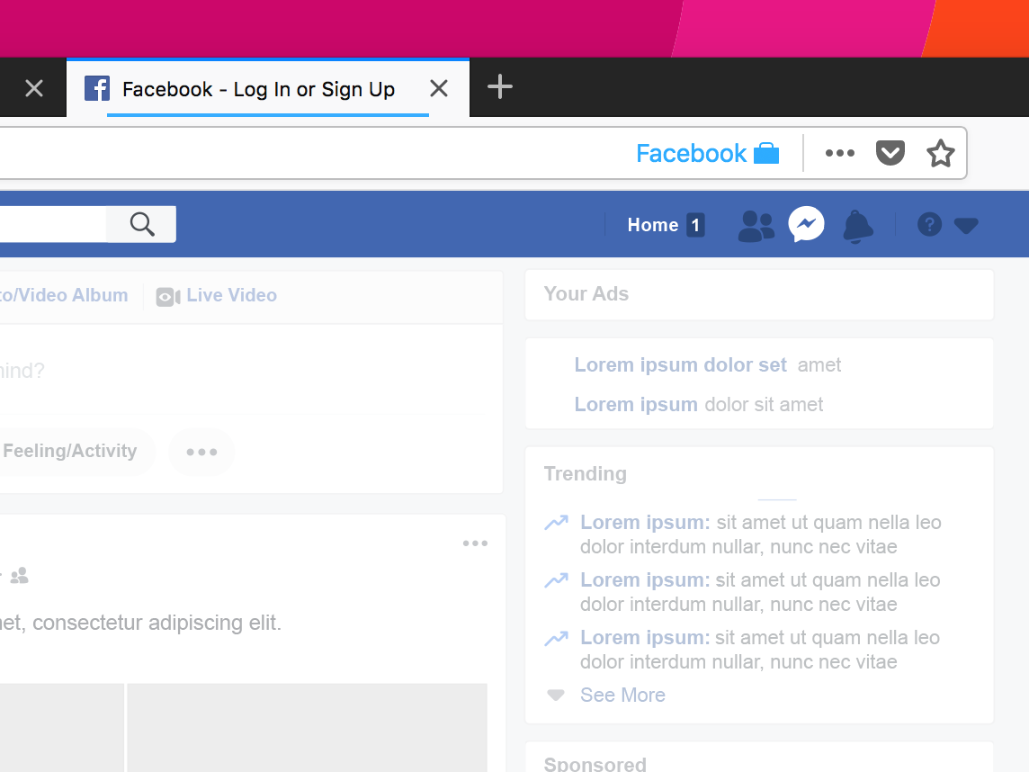 Using Facebook in Firefox (Mozilla Firefox)