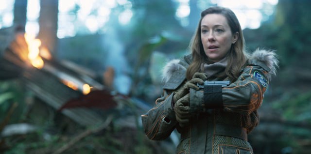 Molly Parker starring in Netflix's new series Lost in Space (Netflix/PA)