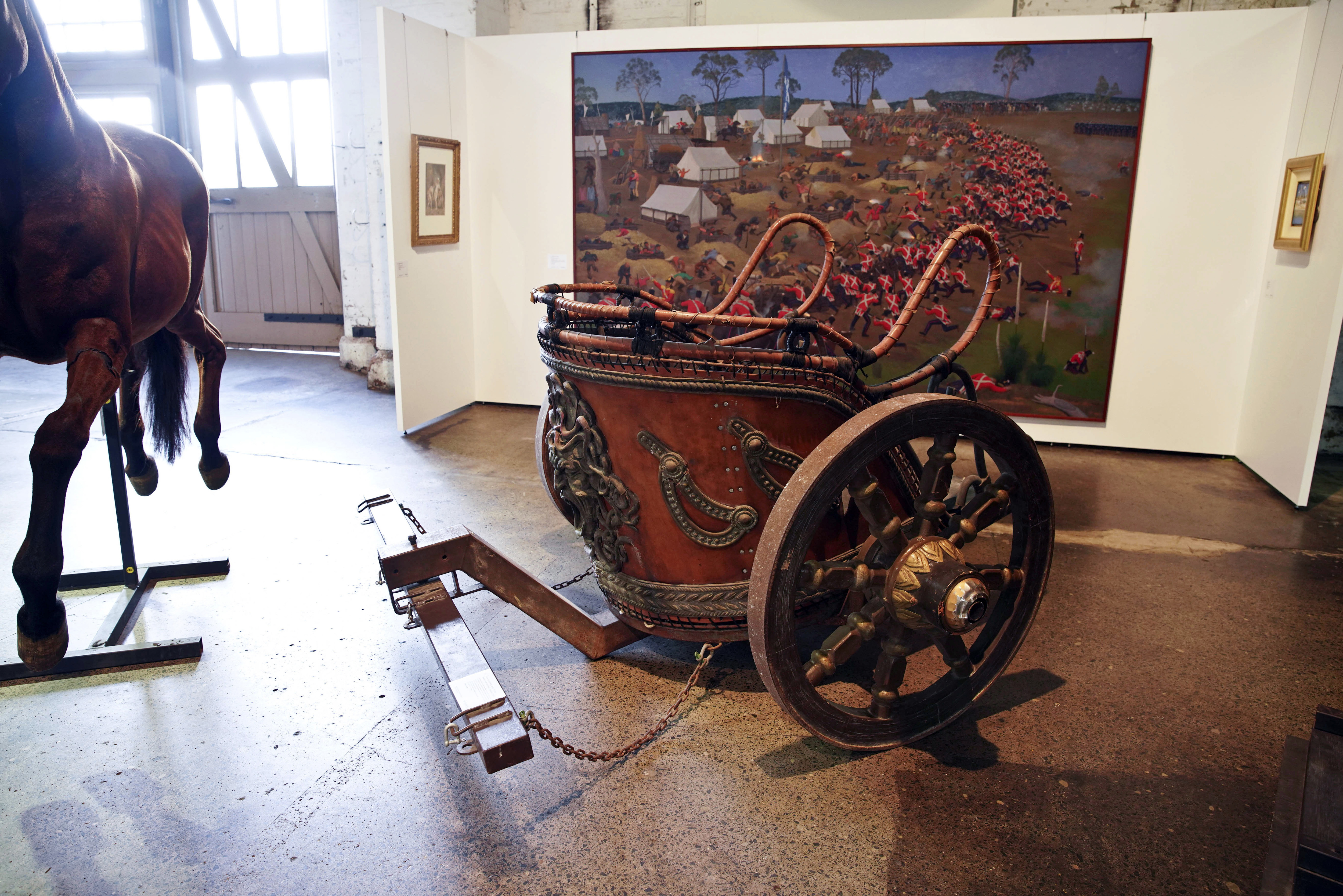 A chariot from the film Gladiator (Ben Rushton/AAP Image via AP)