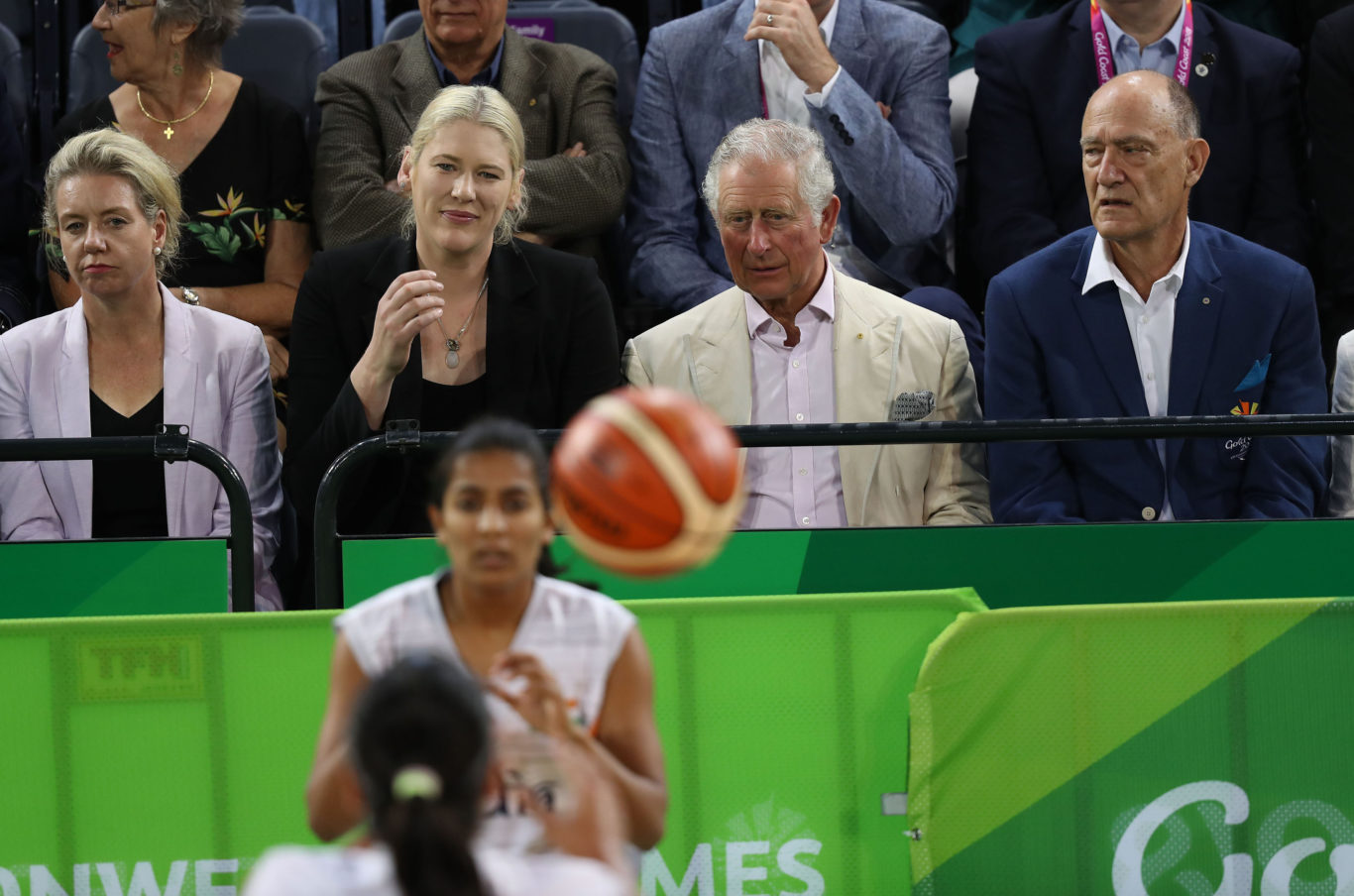 Watching the action at the Cairns Convention Centre (Phil Noble/PA)