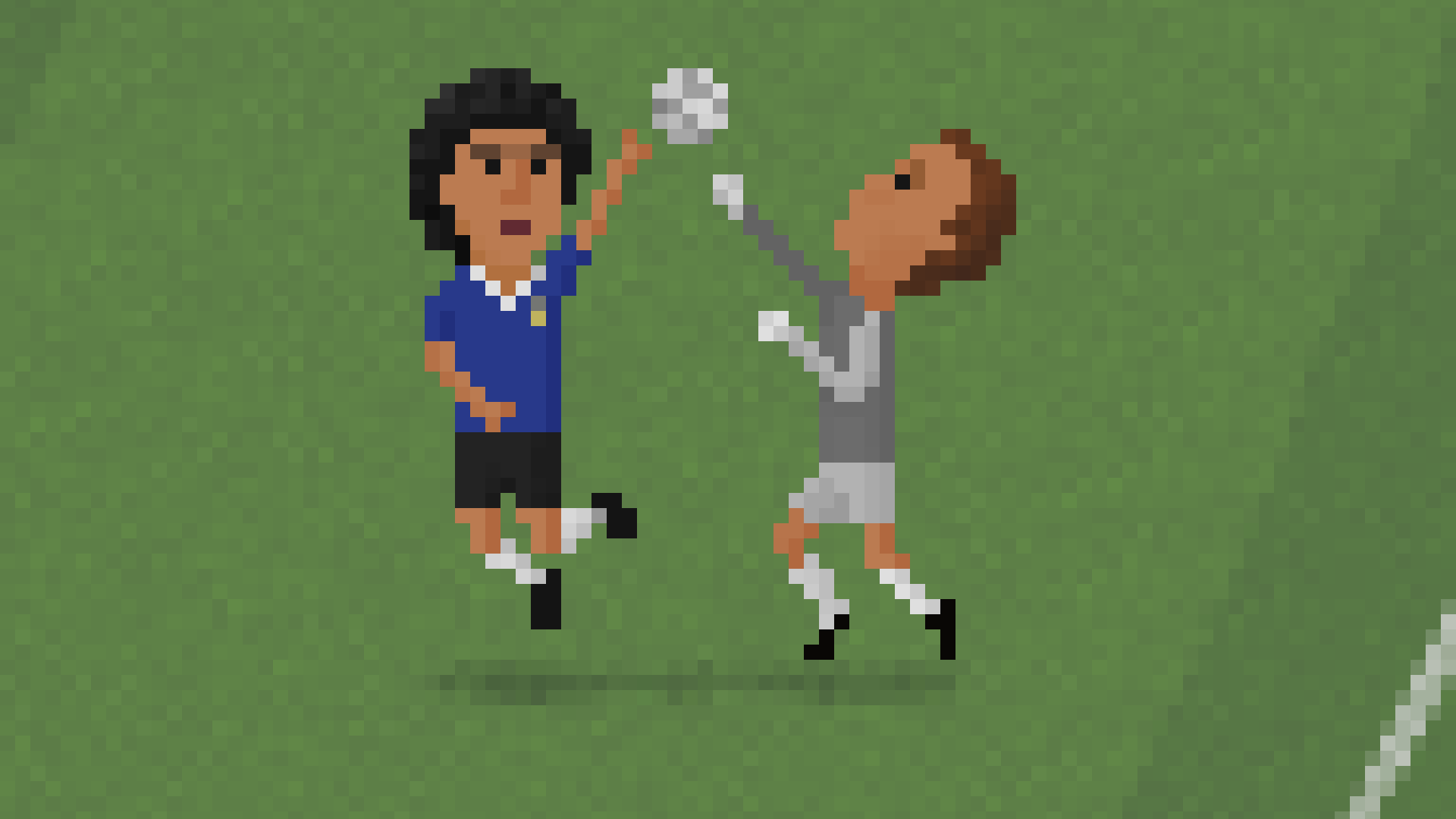 Maradona's hand of god in 8bit