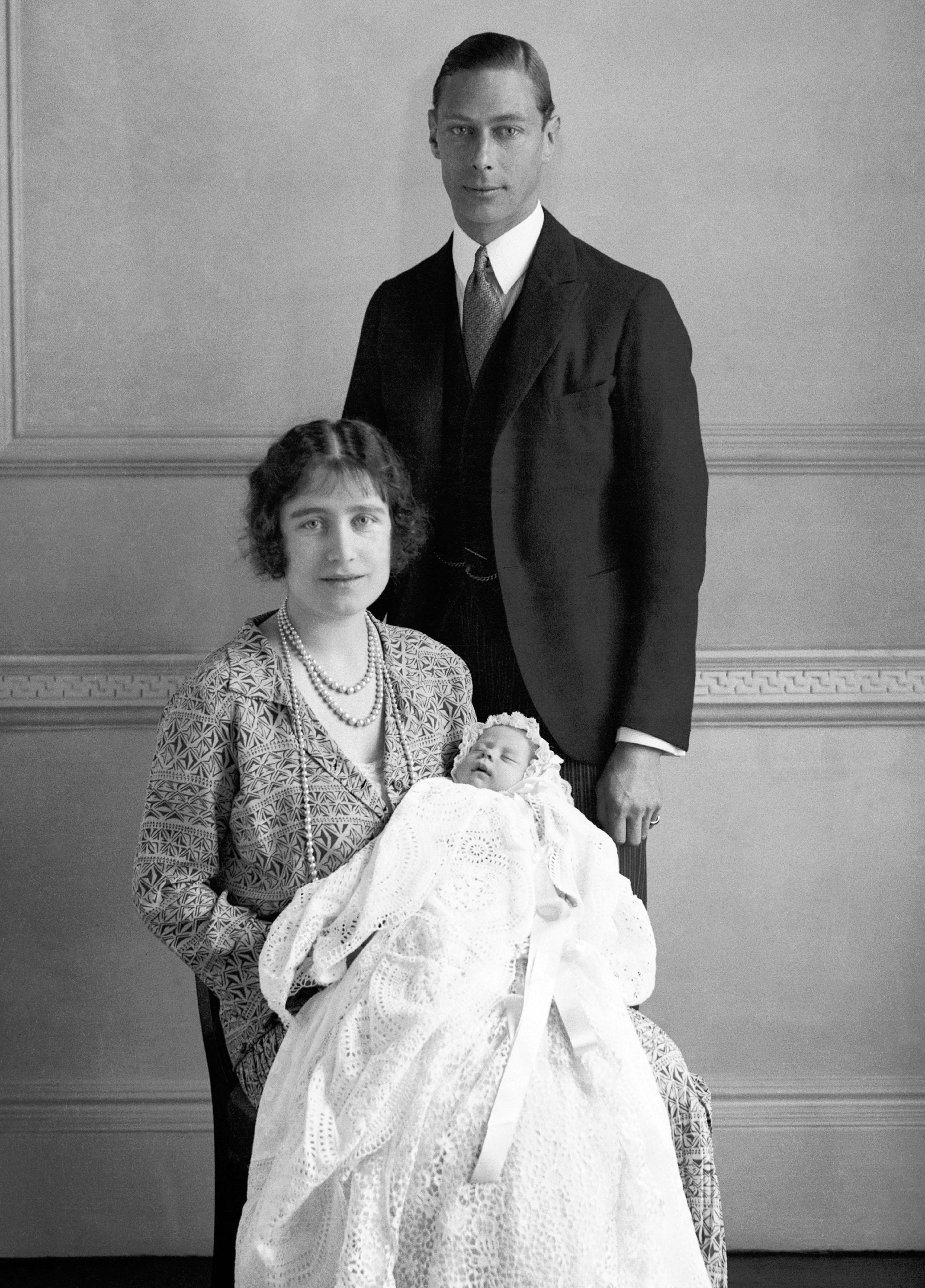 King George VI and Queen Elizabeth, as they would later become, with baby Elizabeth, the reigning Queen (PA)