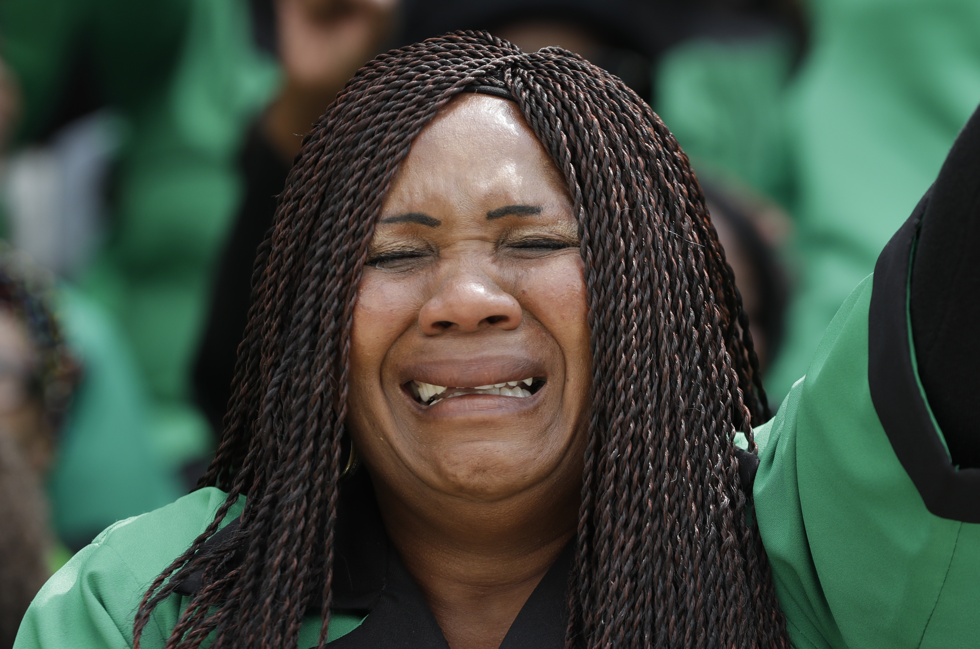 It was an emotional service for many (Themba Hadebe/AP)