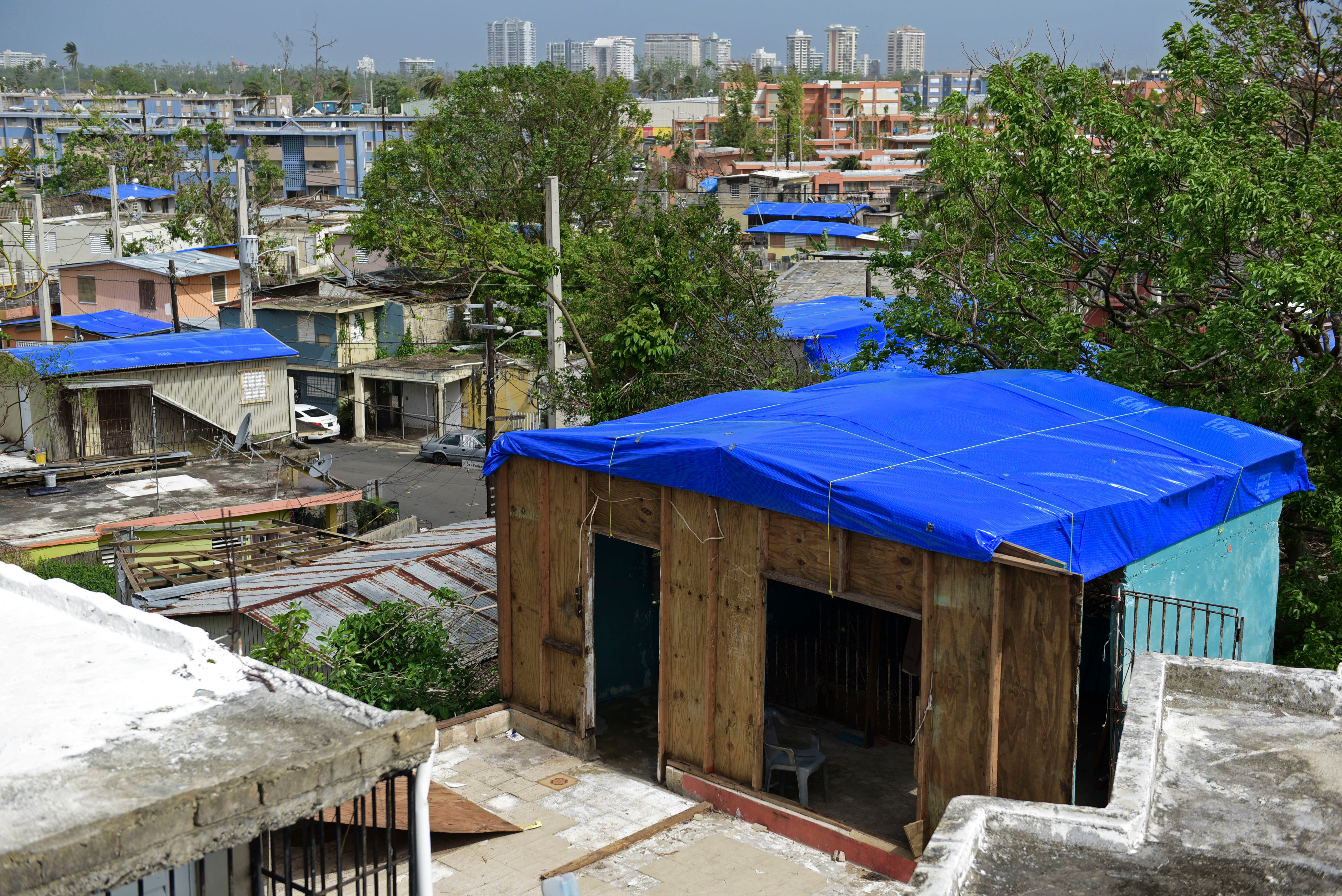 Damage from Hurricane Maria in San Juan, Puerto Rico (Carlos Giusti/AP)