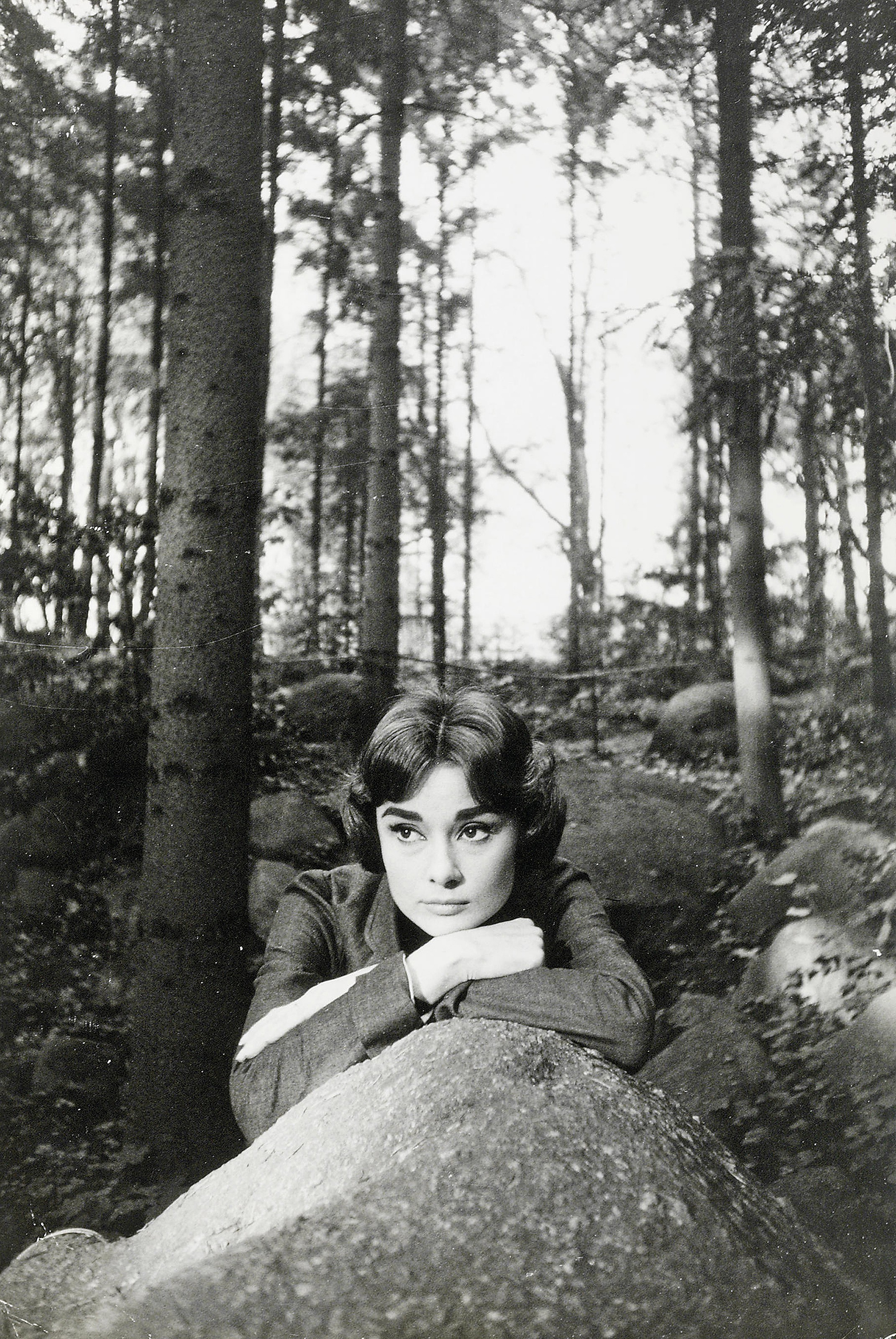 A print of Audrey Hepburn while filming 1957 movie Love In The Afternoon (Christie's)