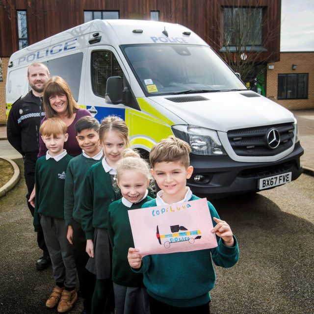 Eight vans have been given names by schoolchildren 