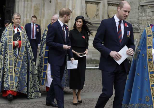 The three leave Westminster Abbey