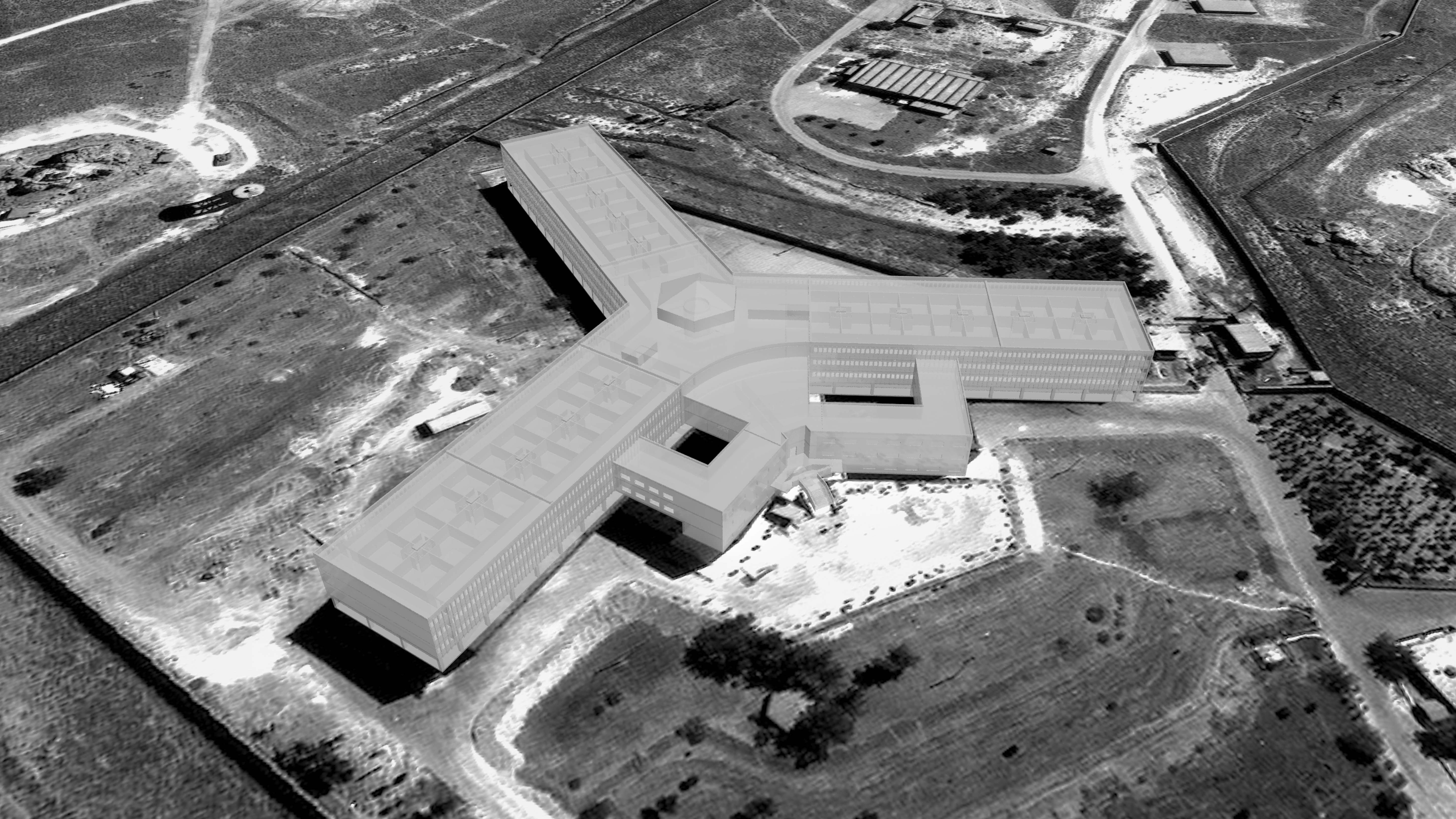 Forensic Architecture, Saydnaya Prison, reconstructed using architectural and acousting modelling (Forensic Architecture 2016)