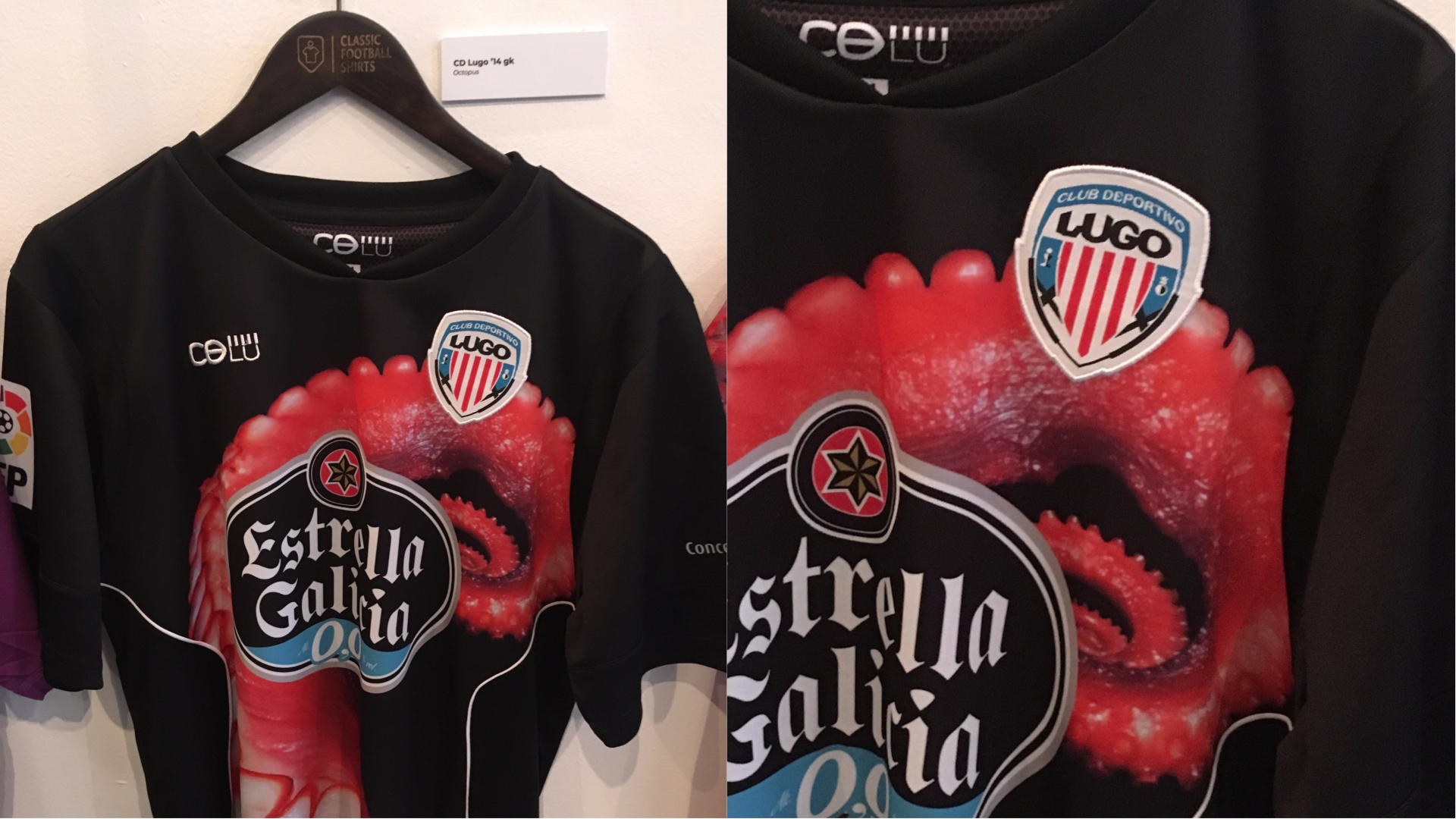 A CD Lugo goalkeeper shirt from the 2014/15 season