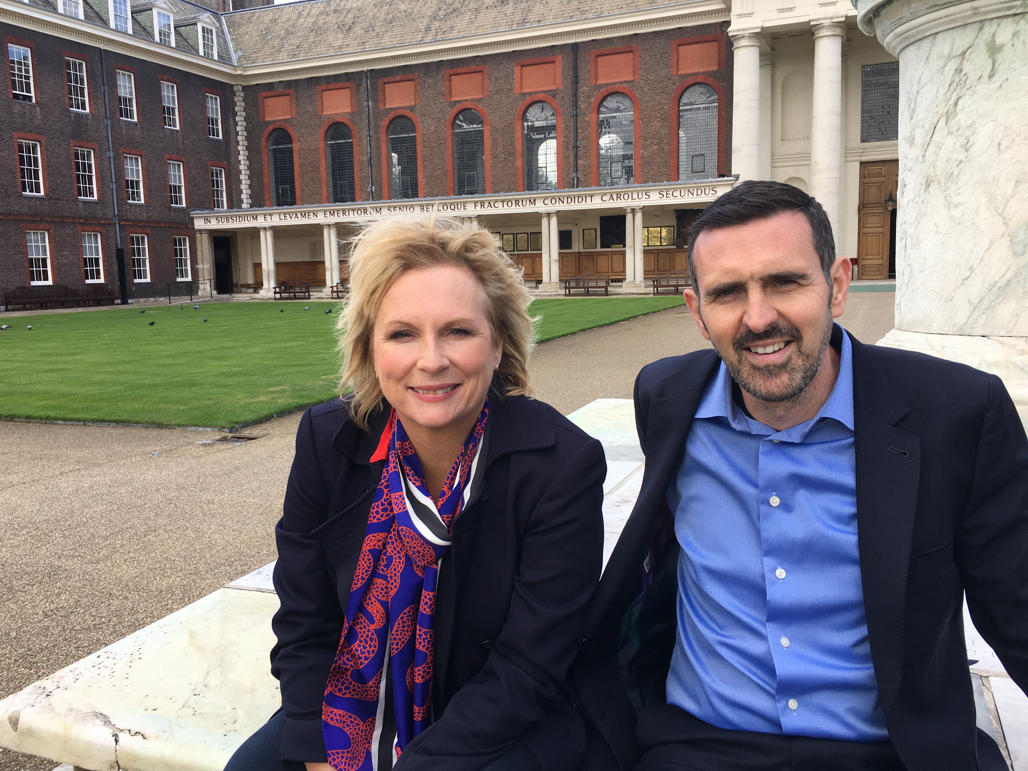 Jennifer Saunders and Adam Frost (BBC)