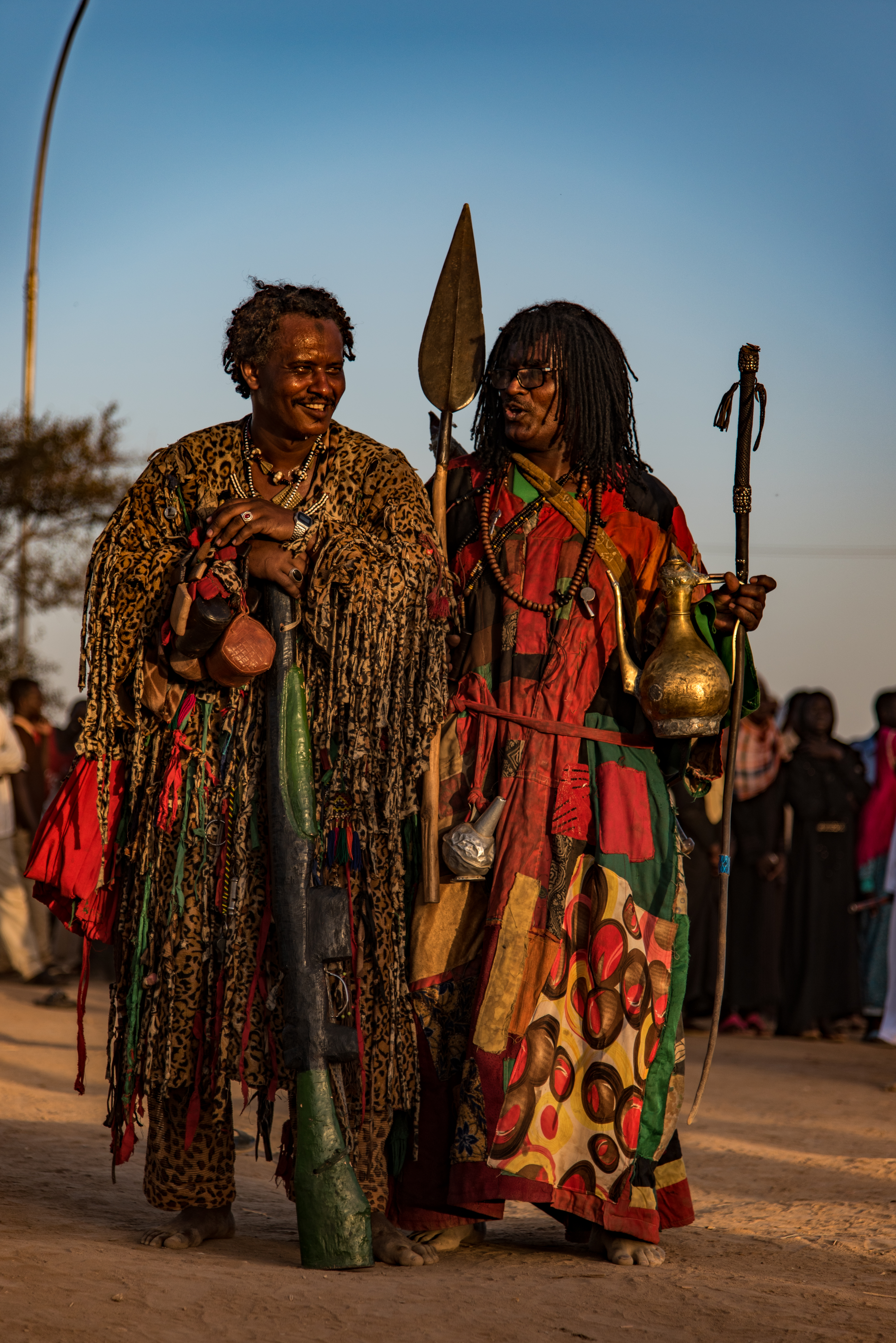 Sufi dervishes at the cemetery of Hamad Al Nile (Sarah Marshall/PA)