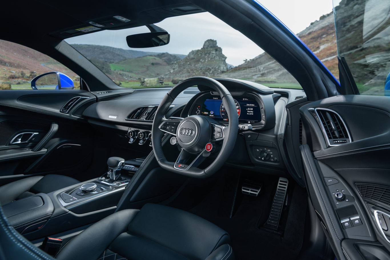 The interior of the Audi is supremely well made