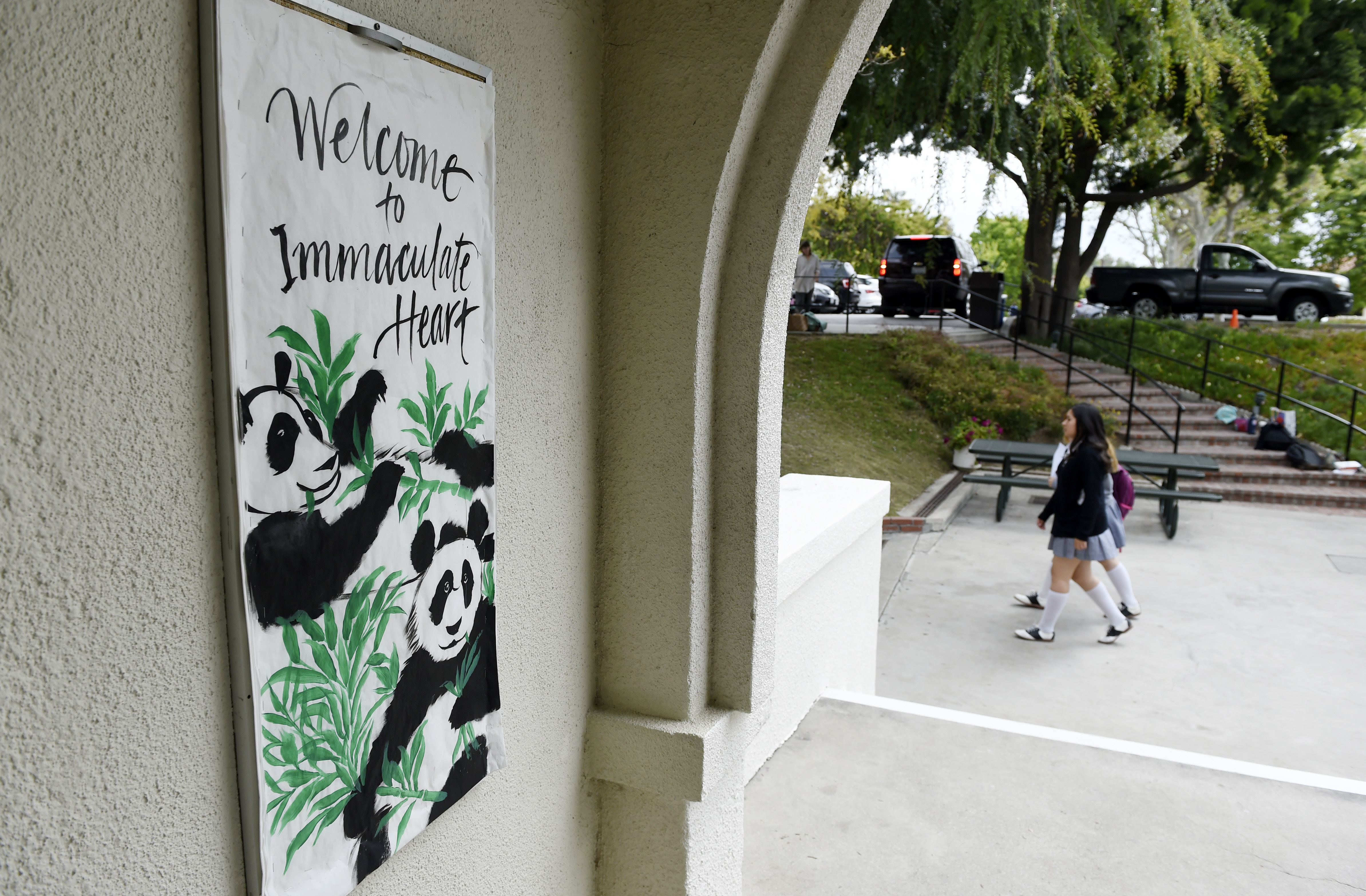The campus of Immaculate Heart High School in Los Angeles (Chris Pizzello/AP)