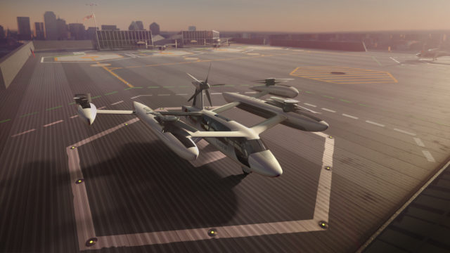 Uber hopes to bring flying taxis into service one day (Uber/PA)