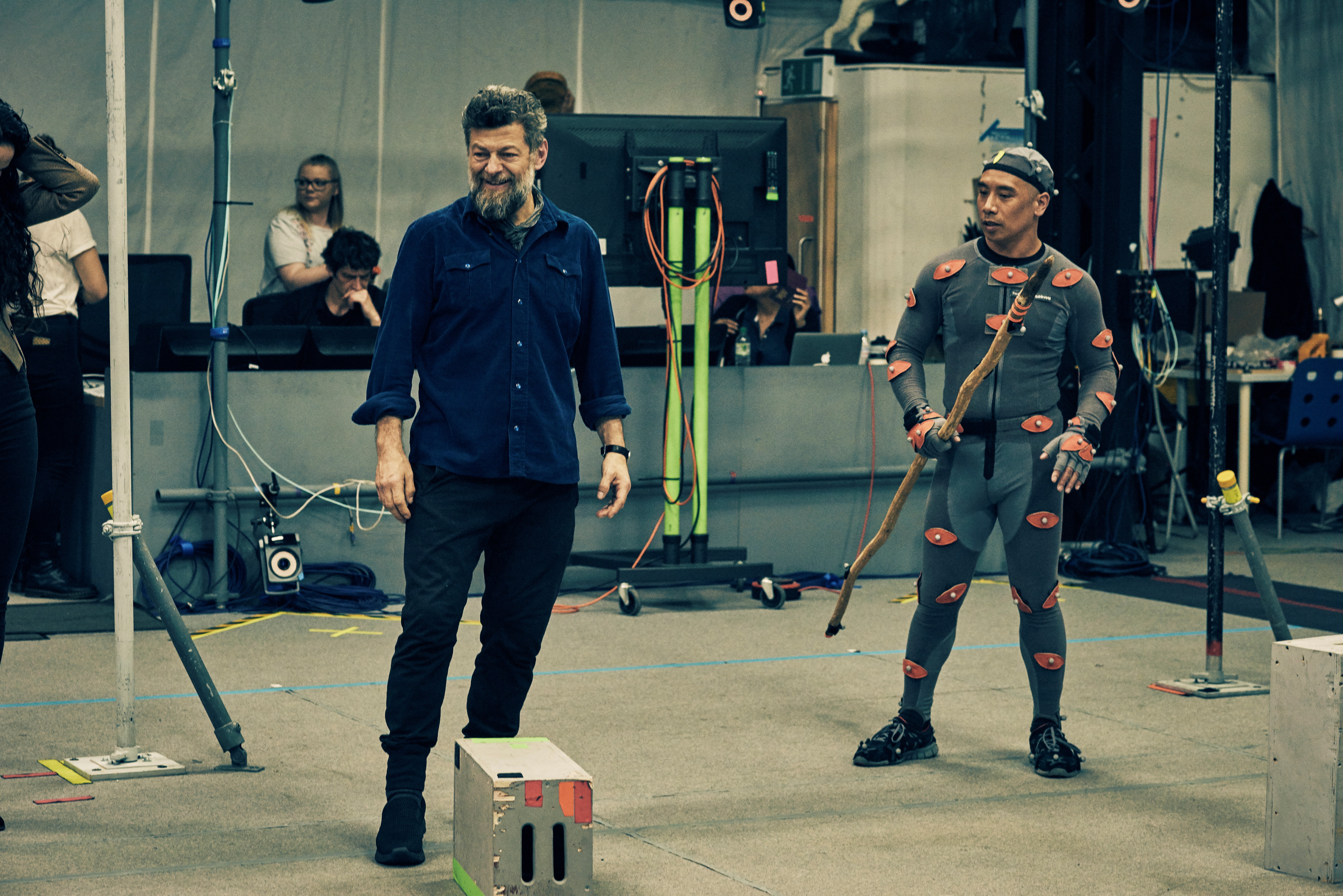 Andy Serkis helping to create a CGI Neanderthal (Andy Serkis (VixPix/BBC/Natural History Museum) 