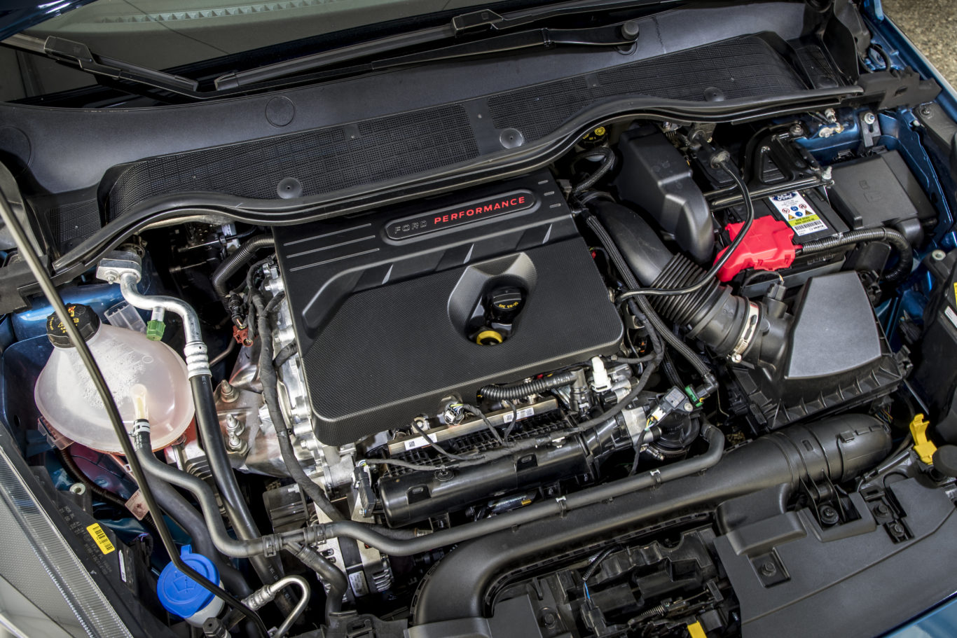 The car's compact engine is surprisingly punchy