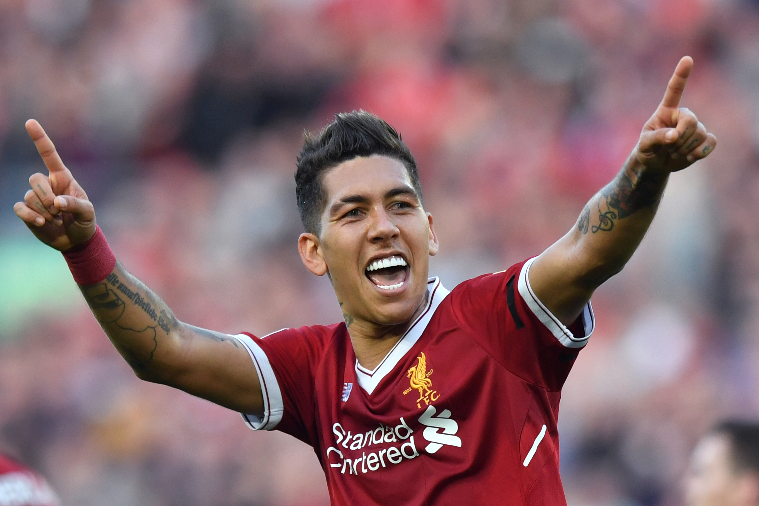 Liverpool footballer Roberto Firmino