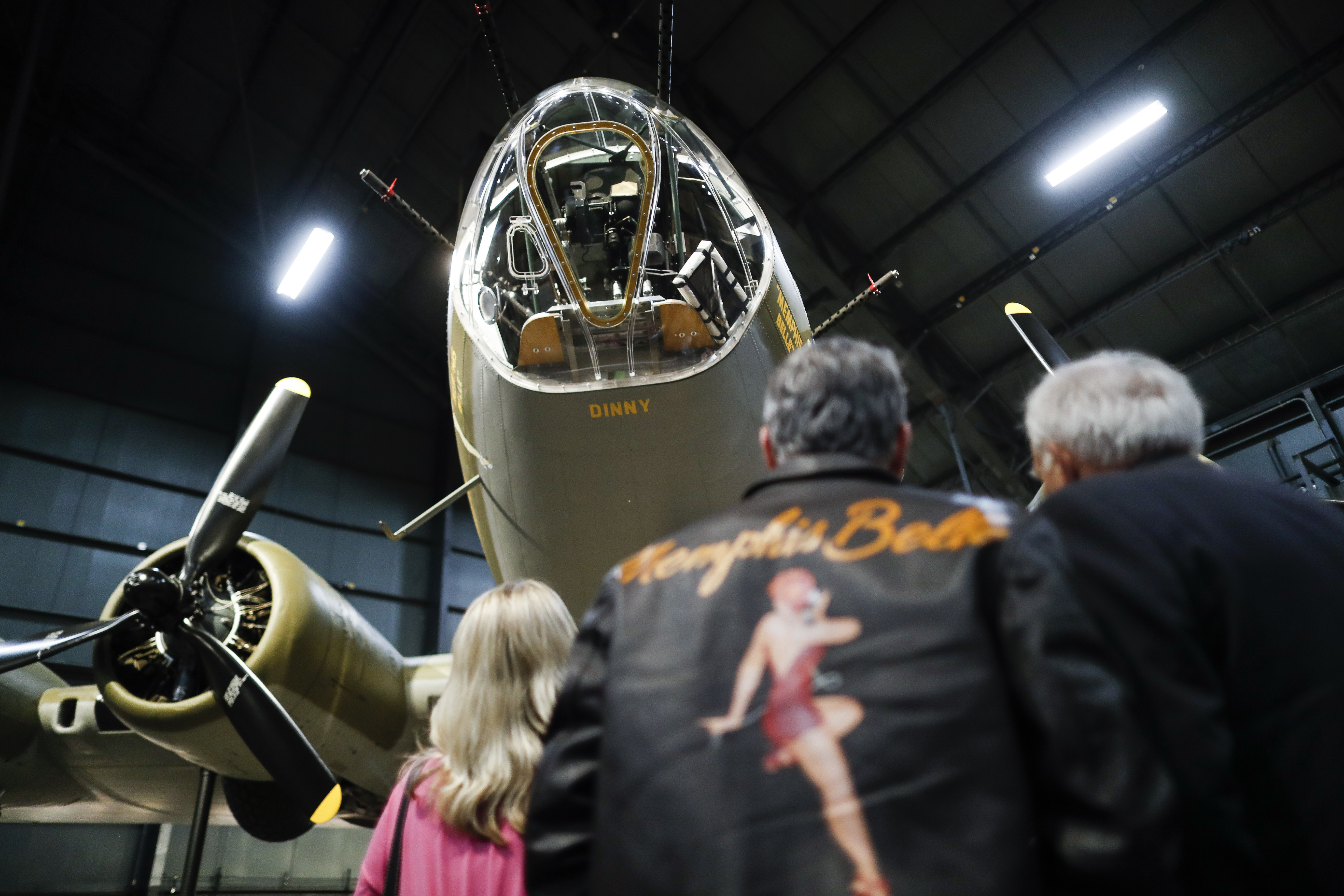 Visitors gather for a private viewing of the Memphis Bell (John Minchillo/AP)