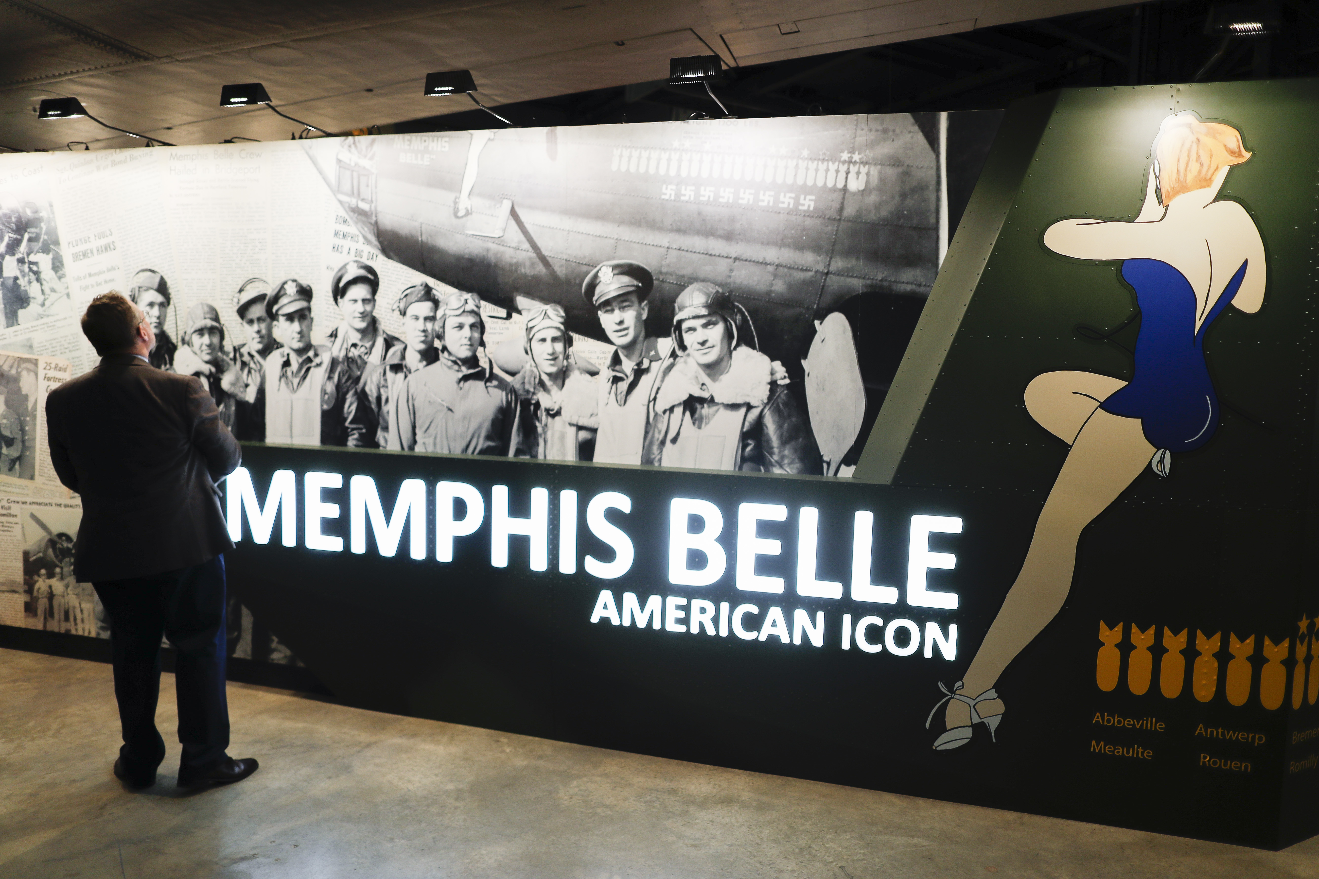 The plane went on display at a museum near Dayton, Ohio (John Minchillo/AP)