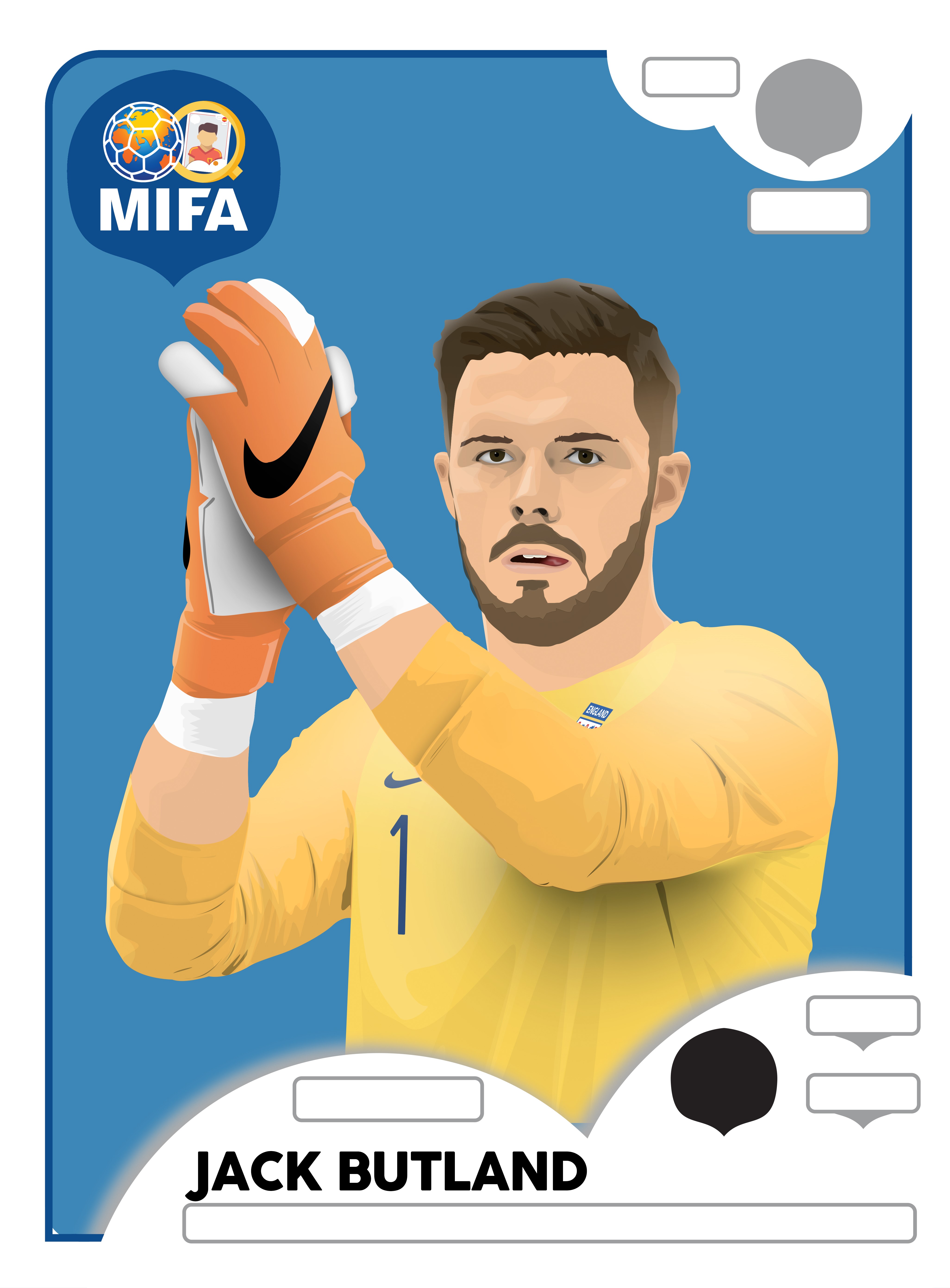 Tom Butcher's Jack Butland sticker